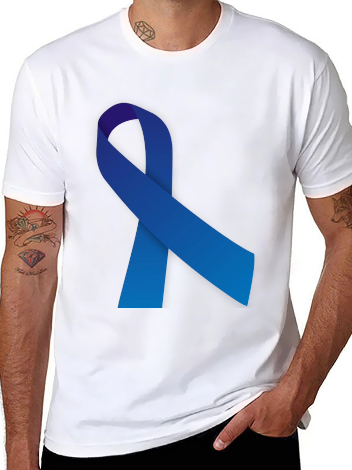 Blue Ribbon Awareness T-Shirt