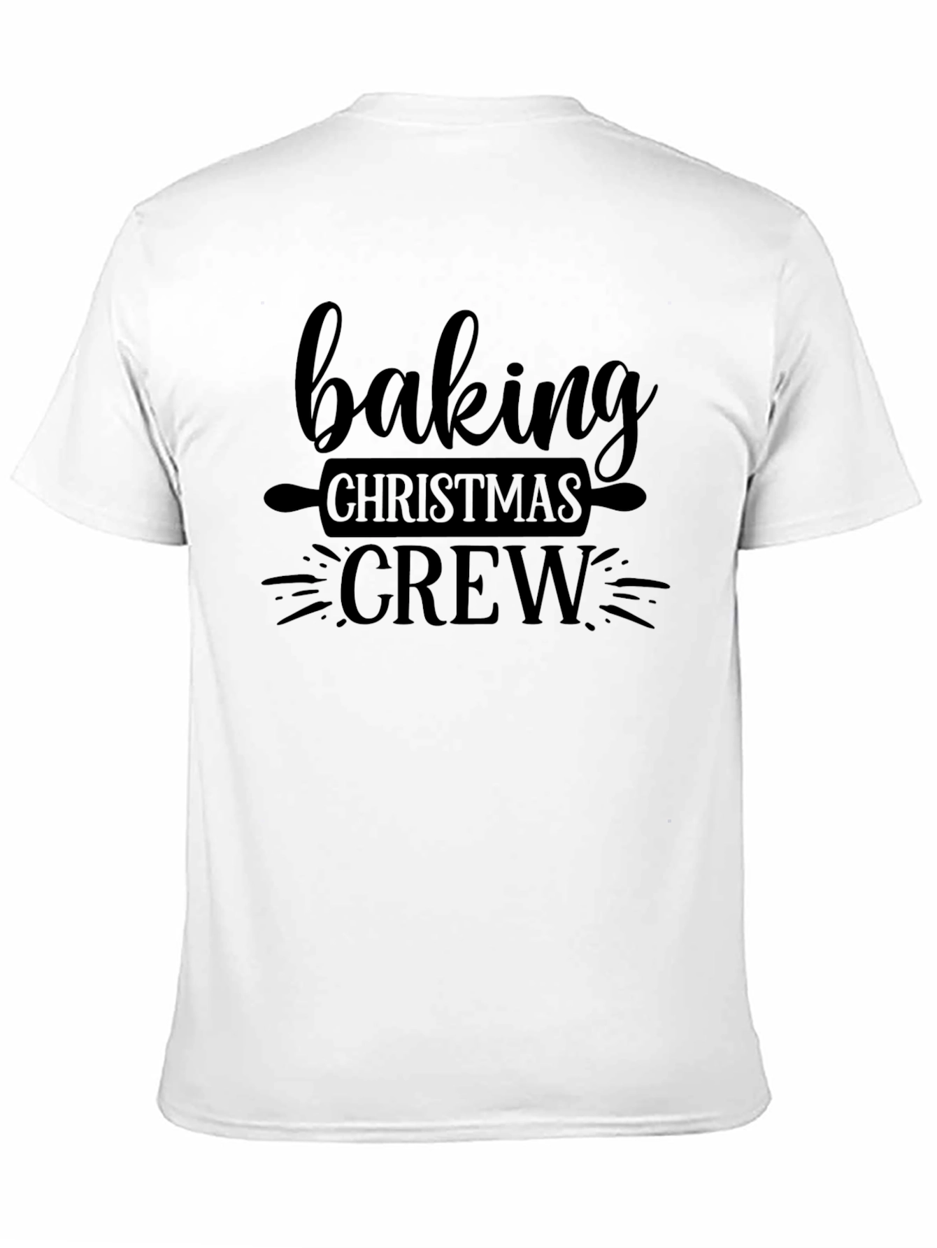 Baking Christmas Crew Black T-Shirt