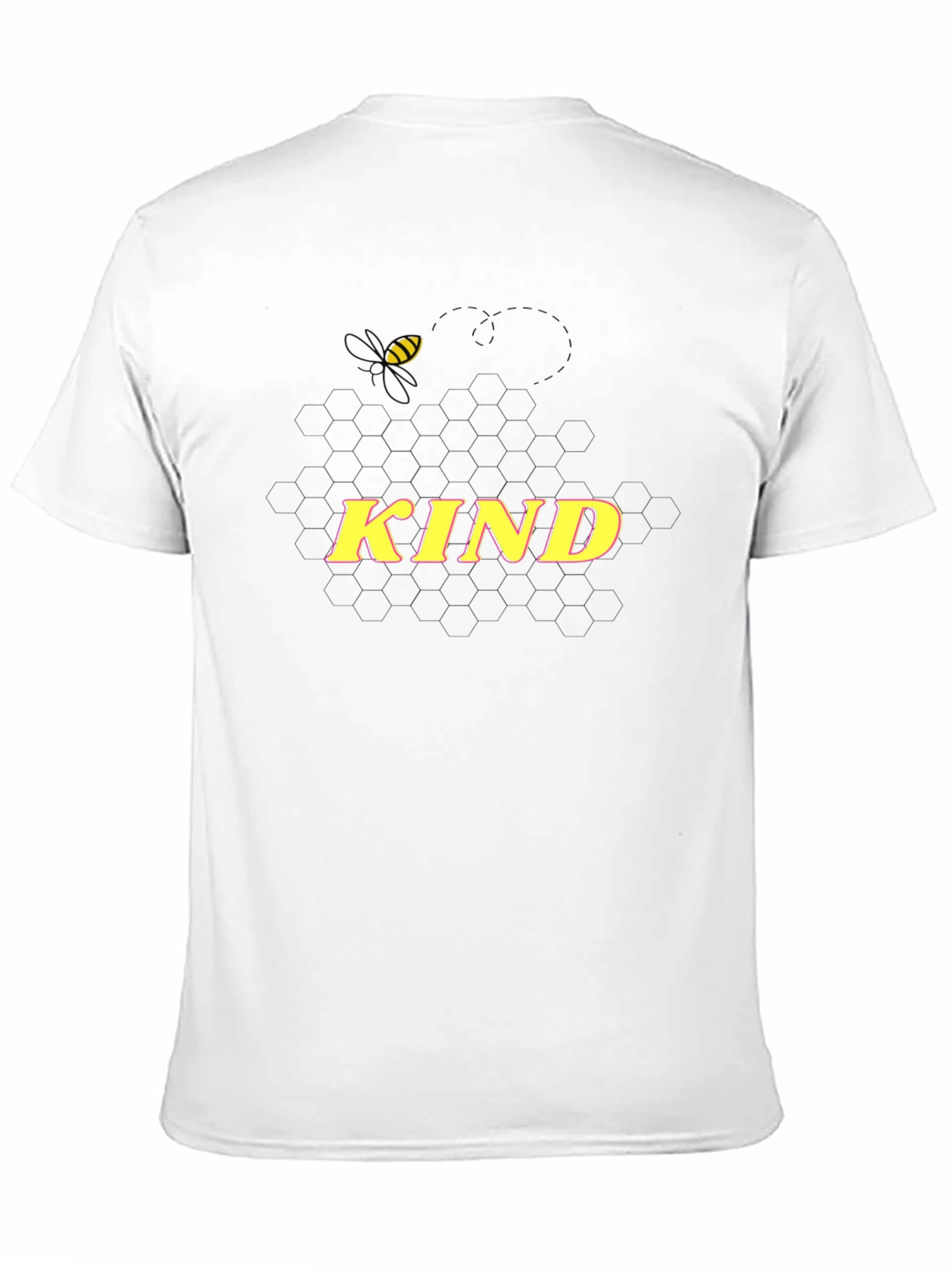 Bee Kind T-Shirt - Honeycomb Design