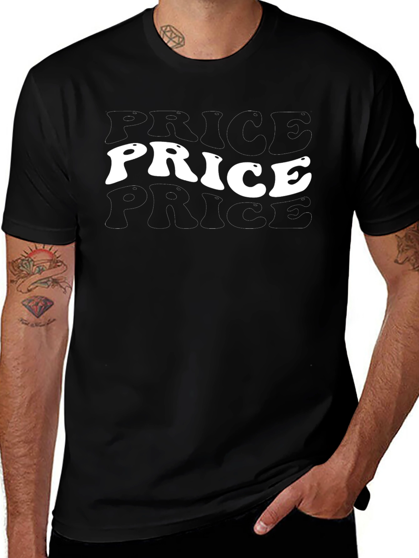 Price T-Shirt - Black Graphic Tee