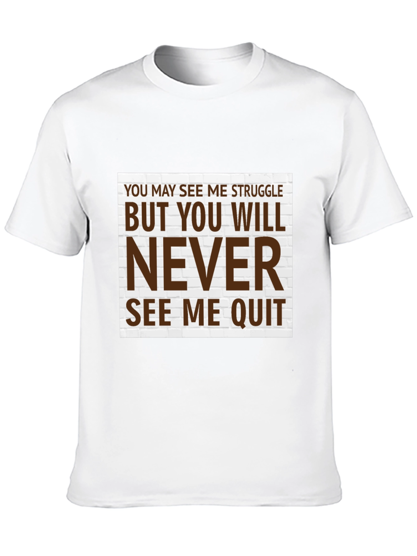 Motivational T-Shirt - Never Quit Graphic Tee