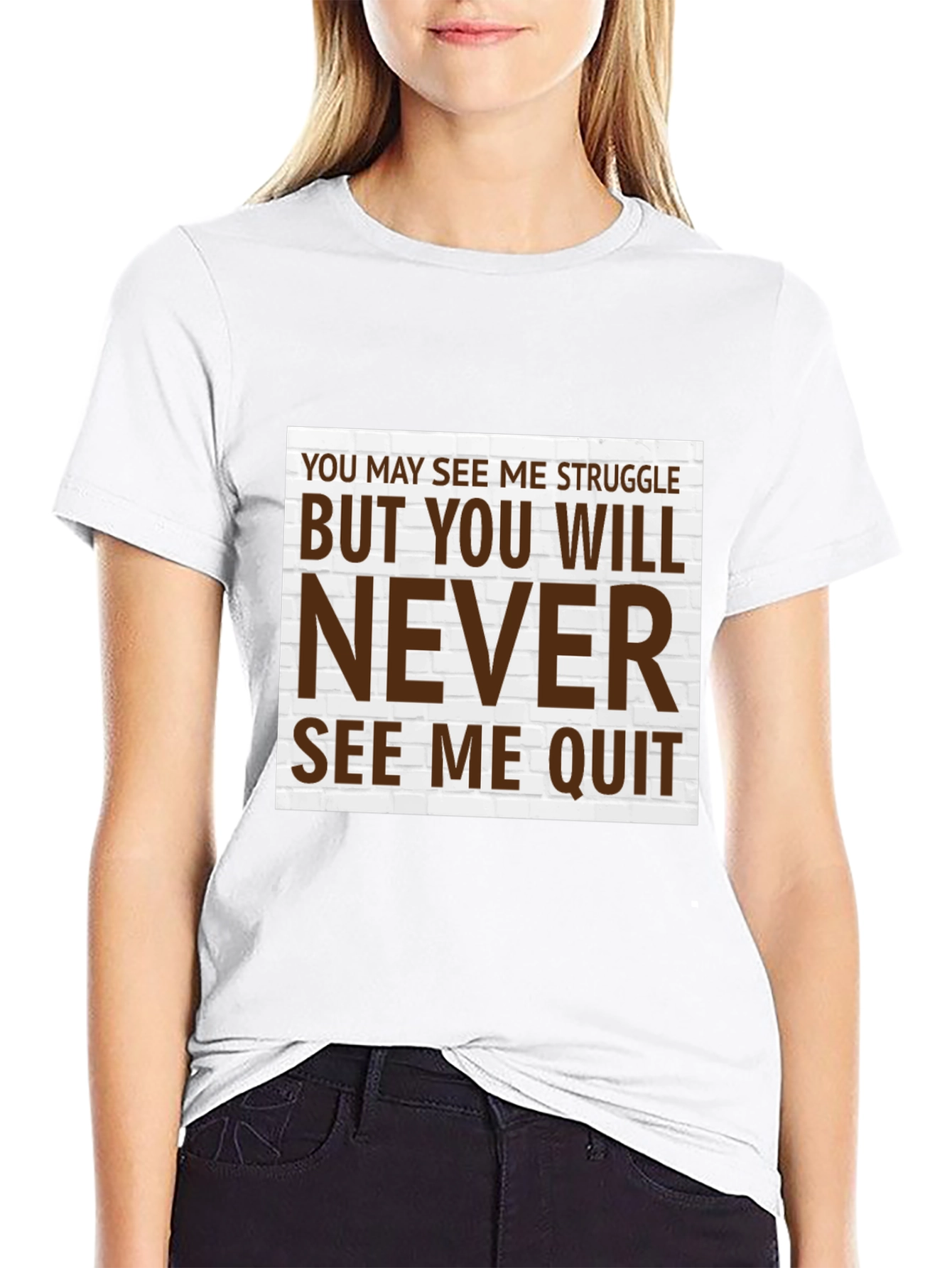 Motivational T-Shirt - Never Quit Graphic Tee