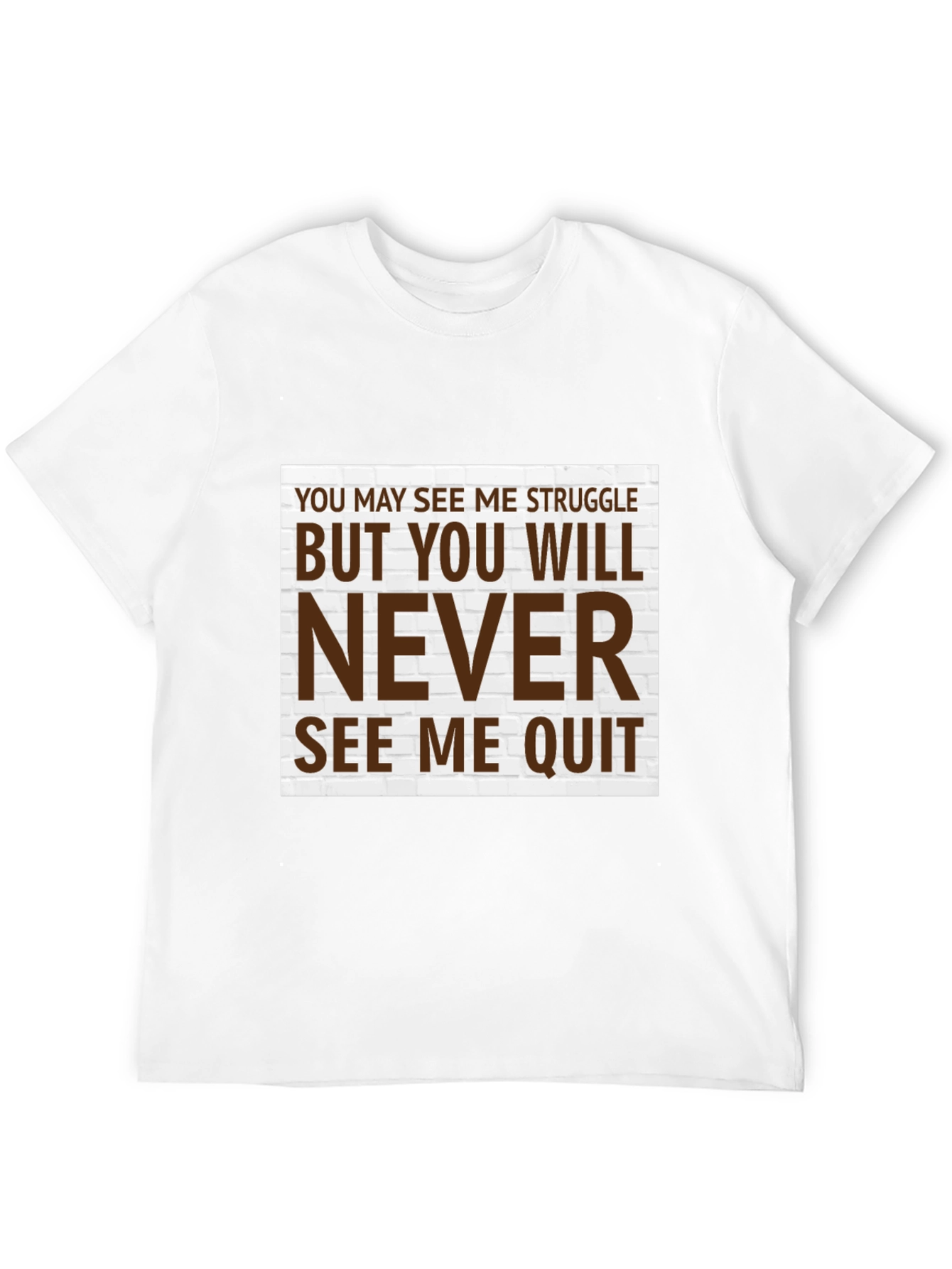 Motivational T-Shirt - Never Quit Graphic Tee
