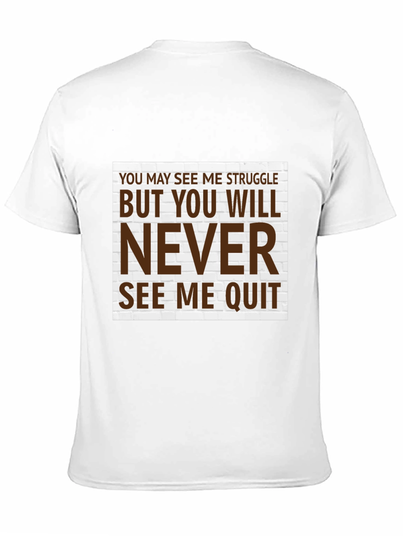 Motivational T-Shirt - Never Quit Graphic Tee