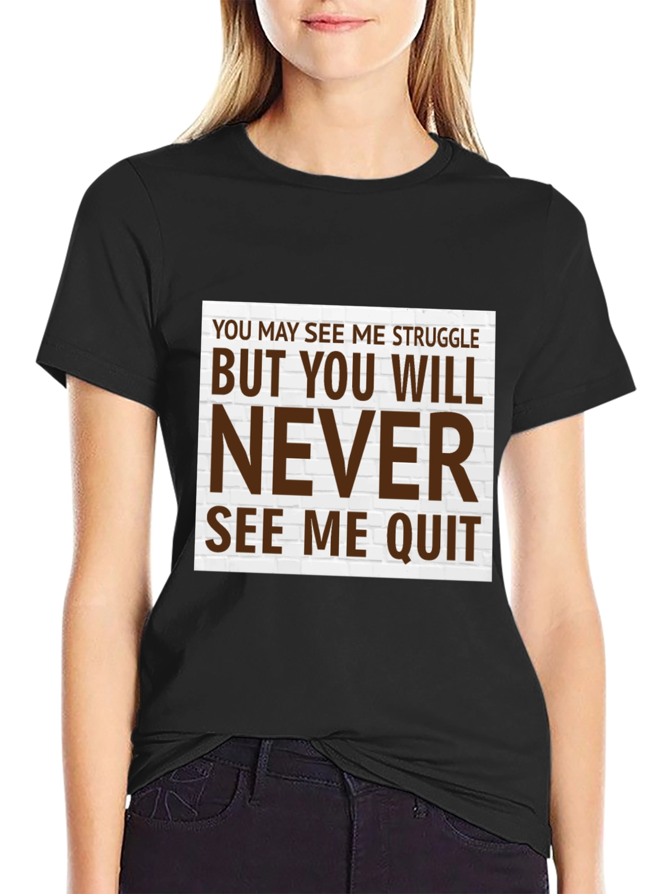 Motivational T-Shirt - Never Quit Graphic Tee