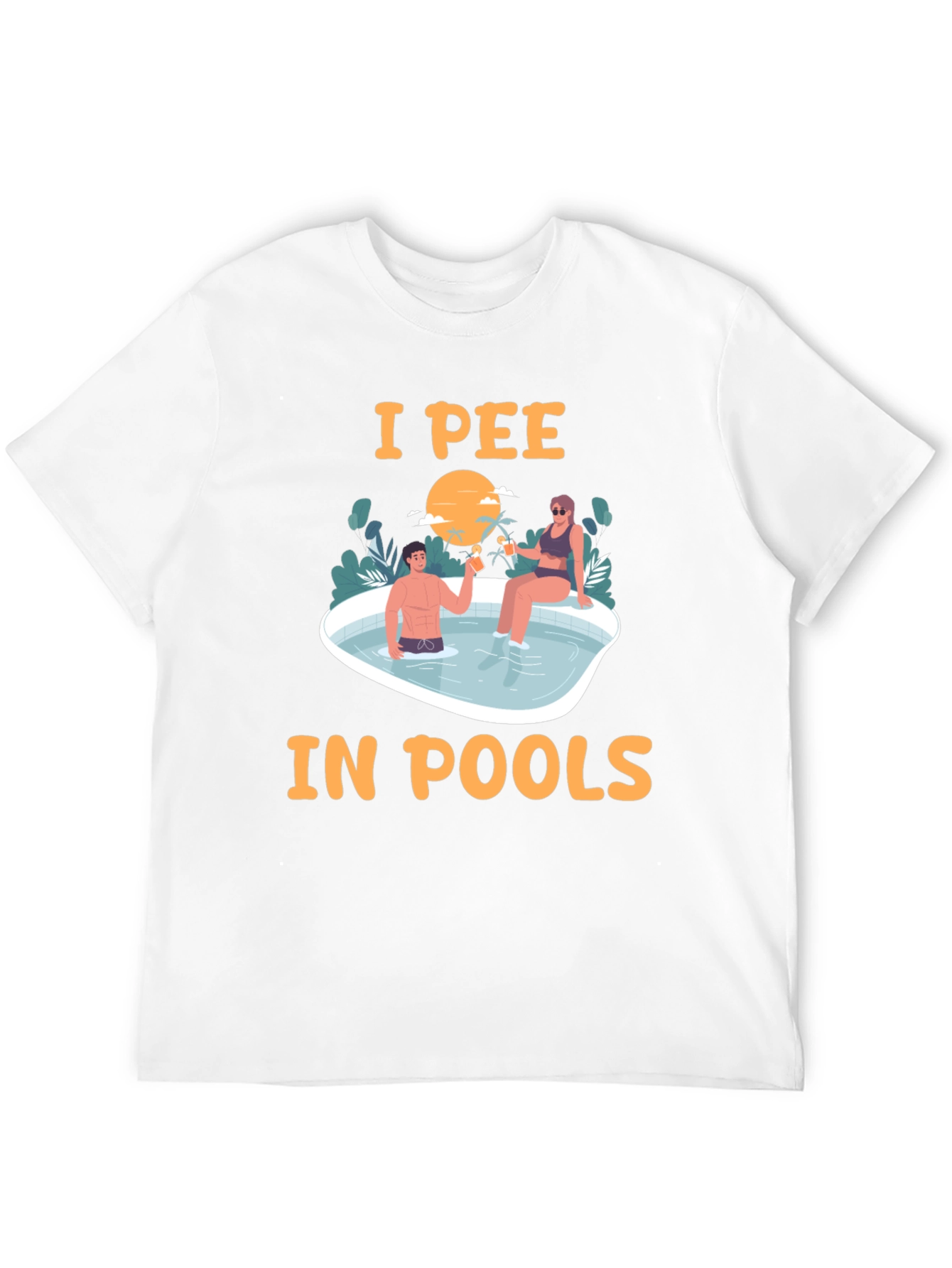 I Pee in Pools T-Shirt Funny Graphic Tee