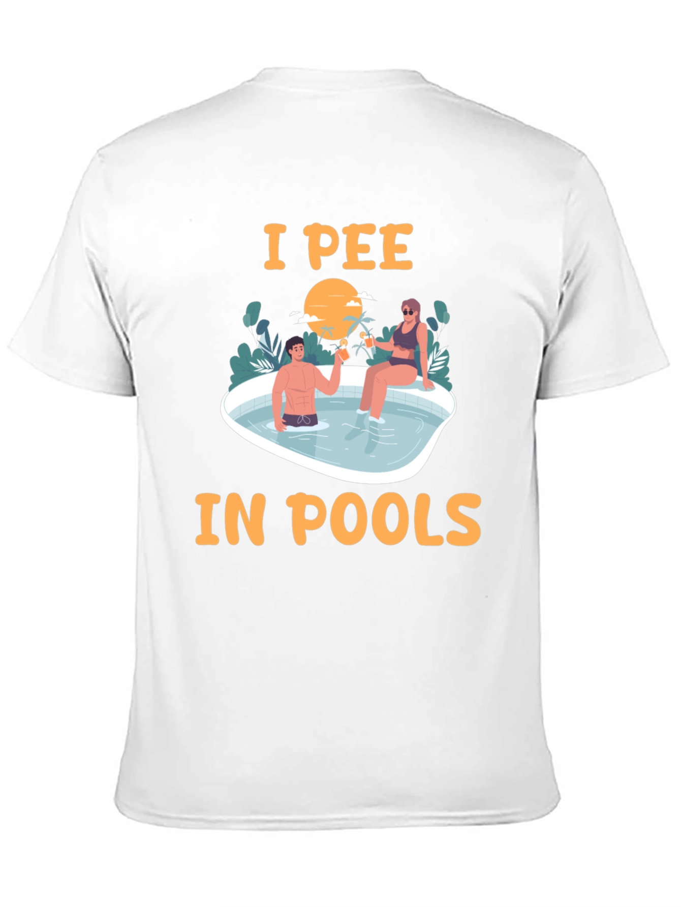 I Pee in Pools T-Shirt Funny Graphic Tee