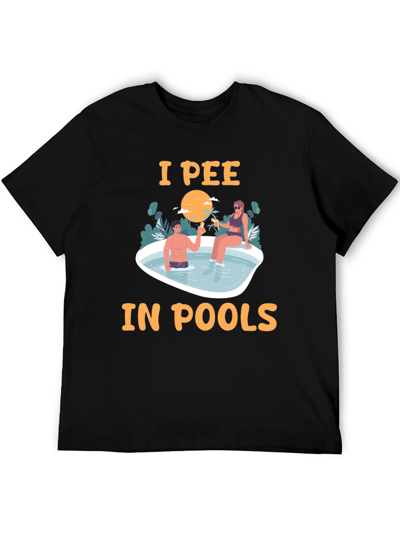 I Pee in Pools T-Shirt Funny Graphic Tee