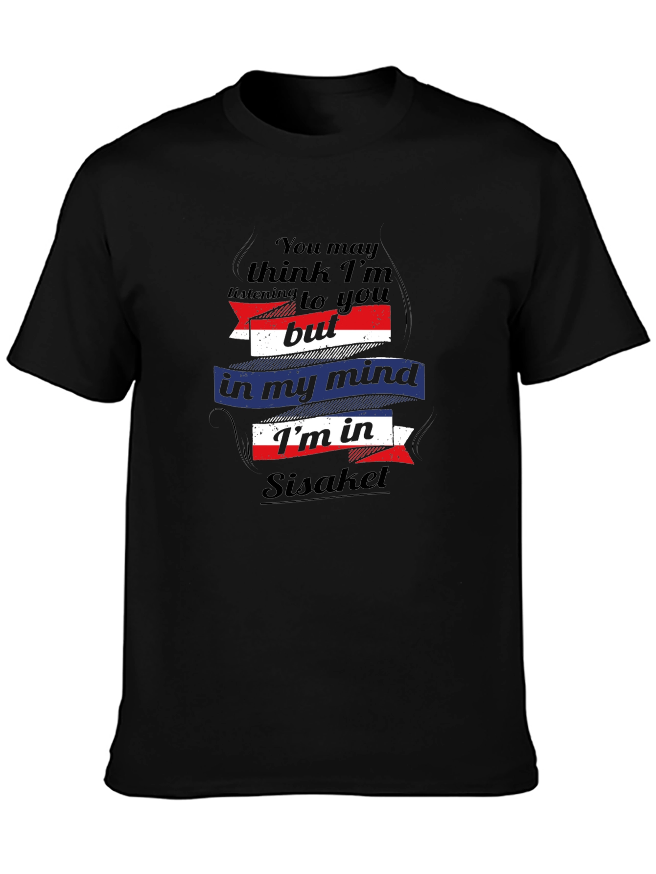 Sisaket Mind T-Shirt - Black Novelty Tee