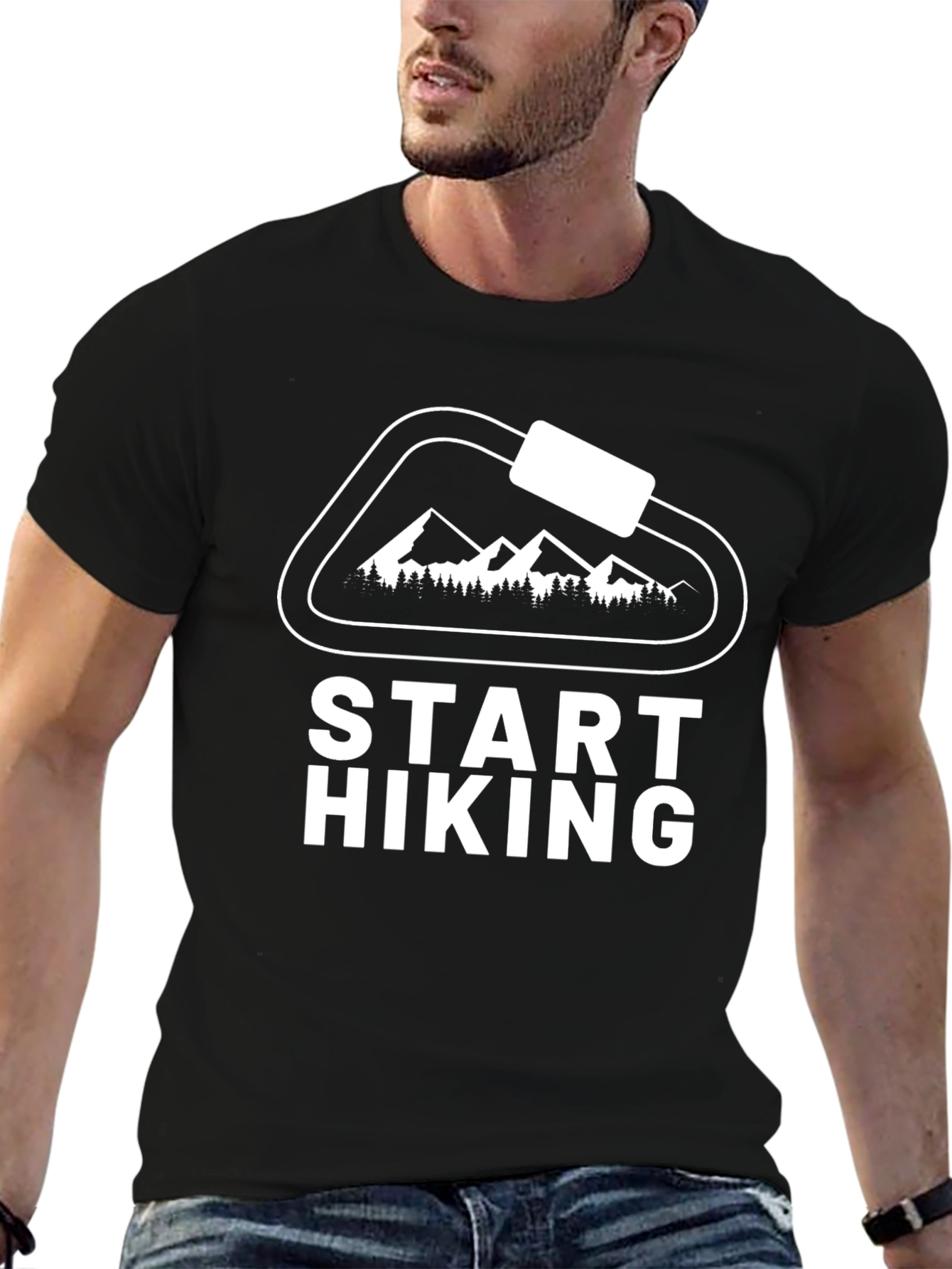Start Hiking Graphic Tee - Mountain Adventure