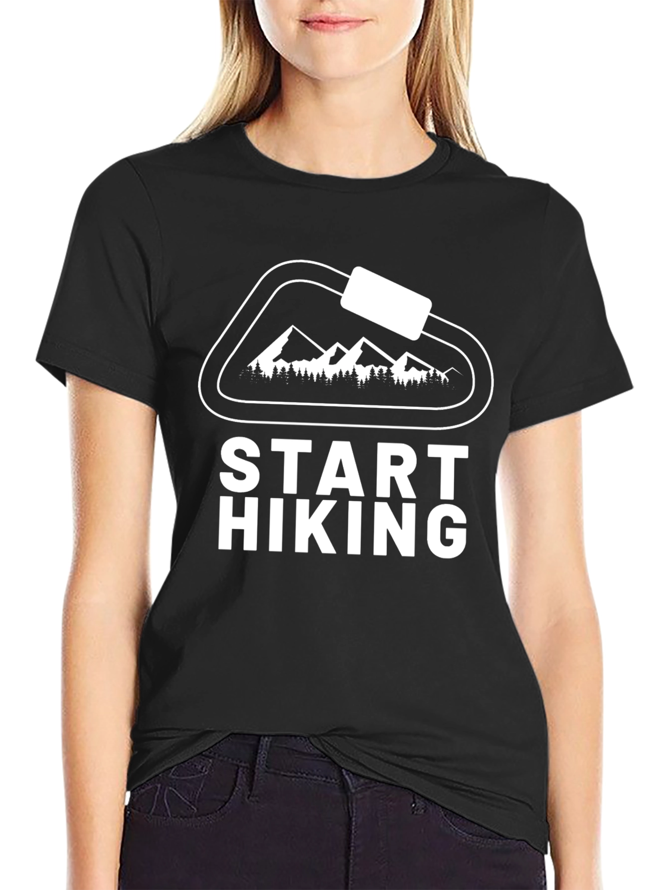 Start Hiking Graphic Tee - Mountain Adventure