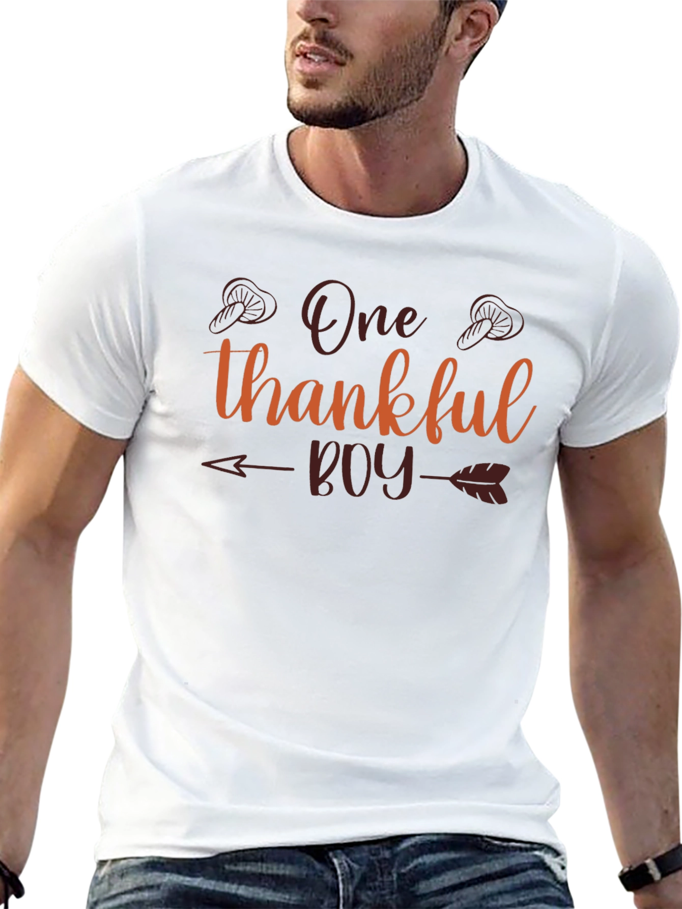 One Thankful Boy Thanksgiving T-Shirt