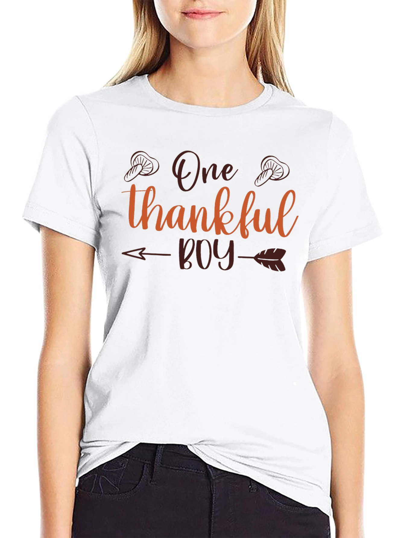 One Thankful Boy Thanksgiving T-Shirt
