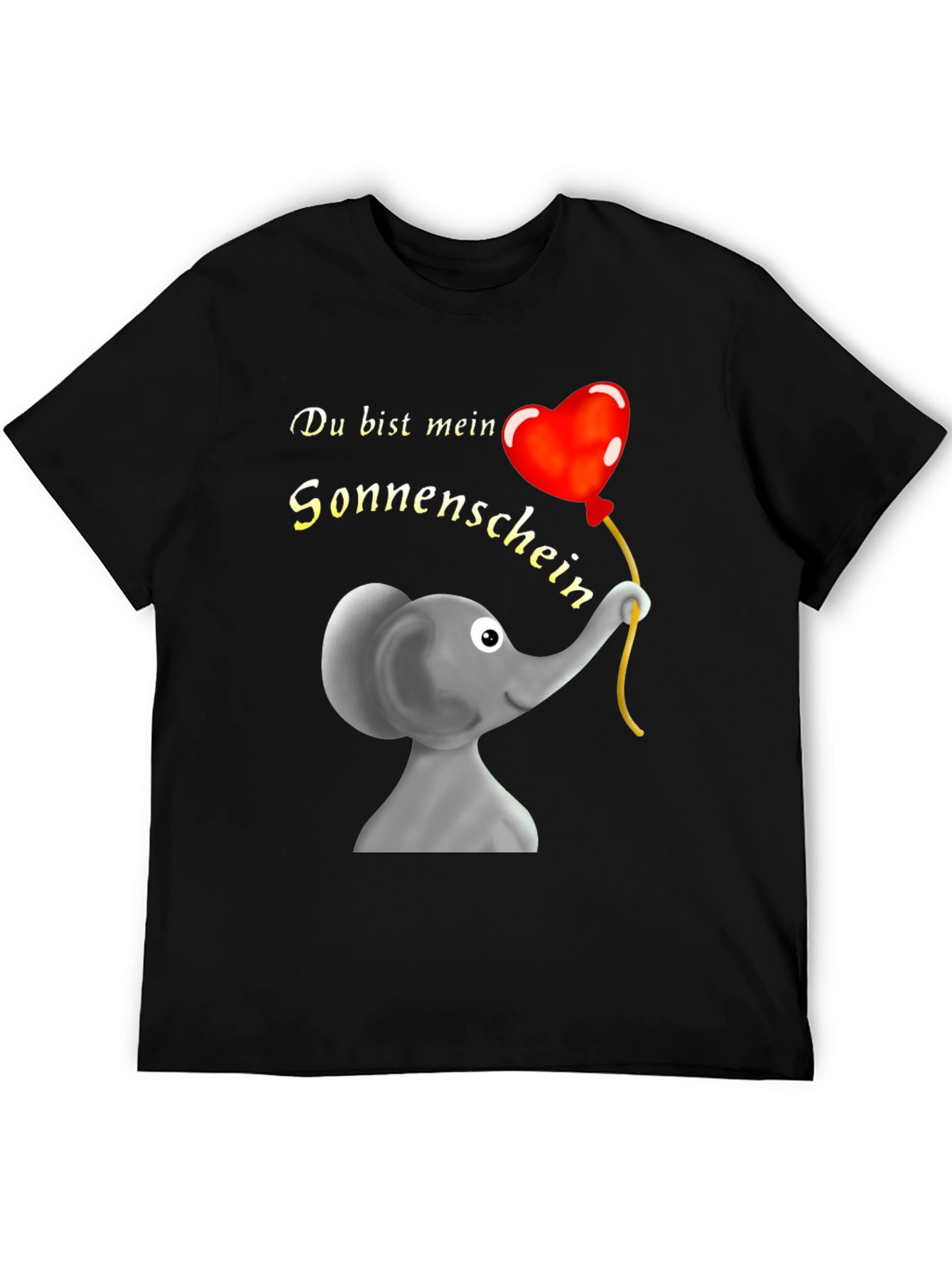 Elephant & Heart Balloon Graphic T-Shirt