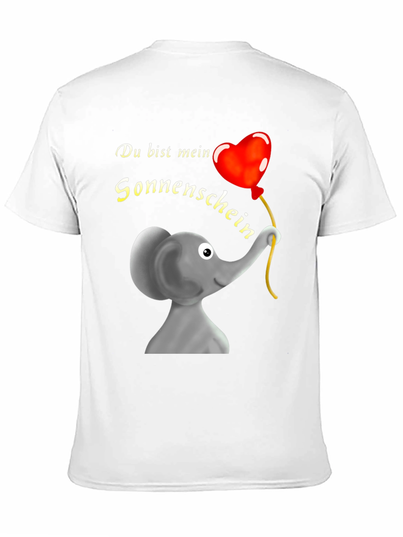 Elephant & Heart Balloon Graphic T-Shirt