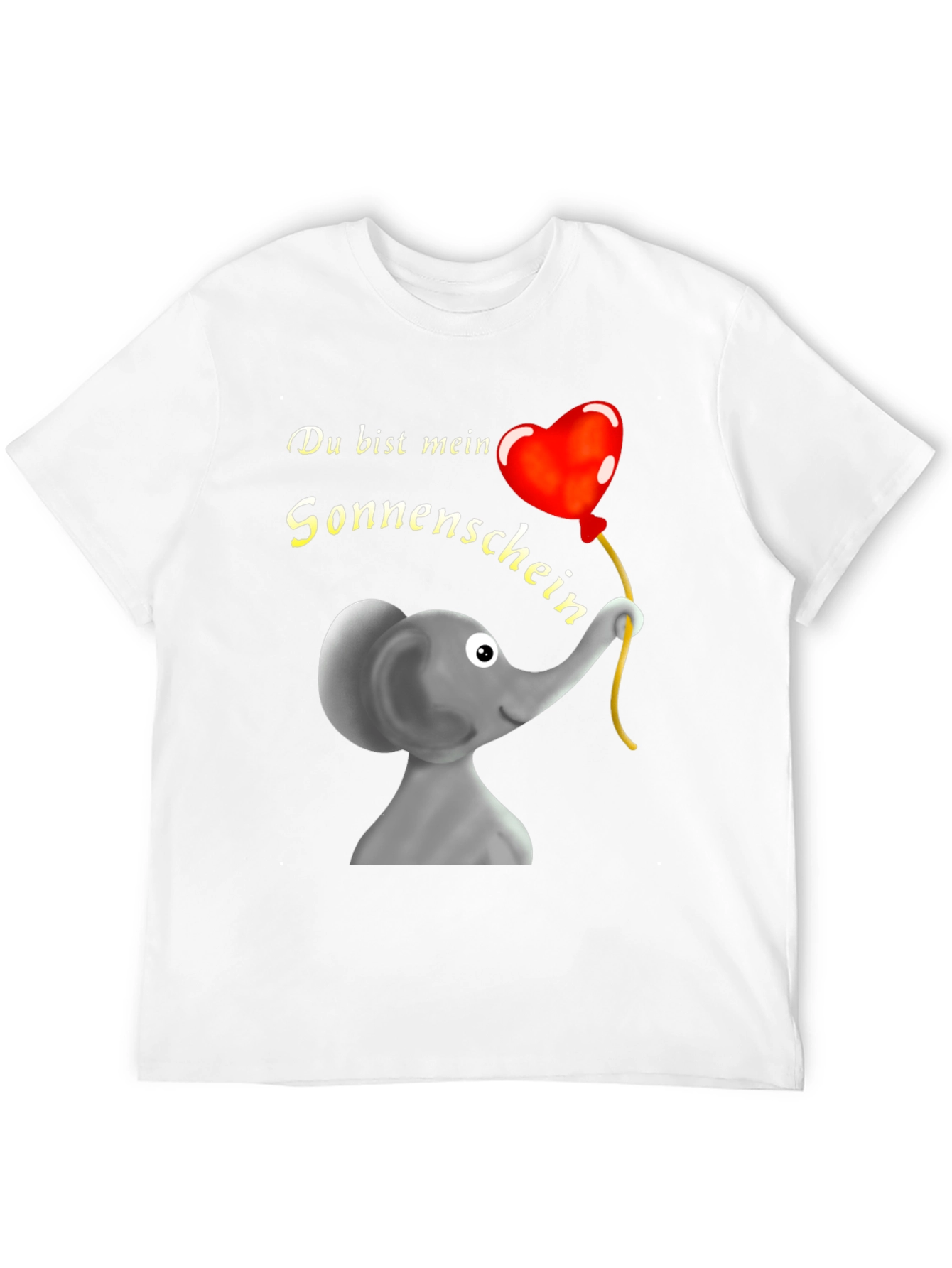 Elephant & Heart Balloon Graphic T-Shirt
