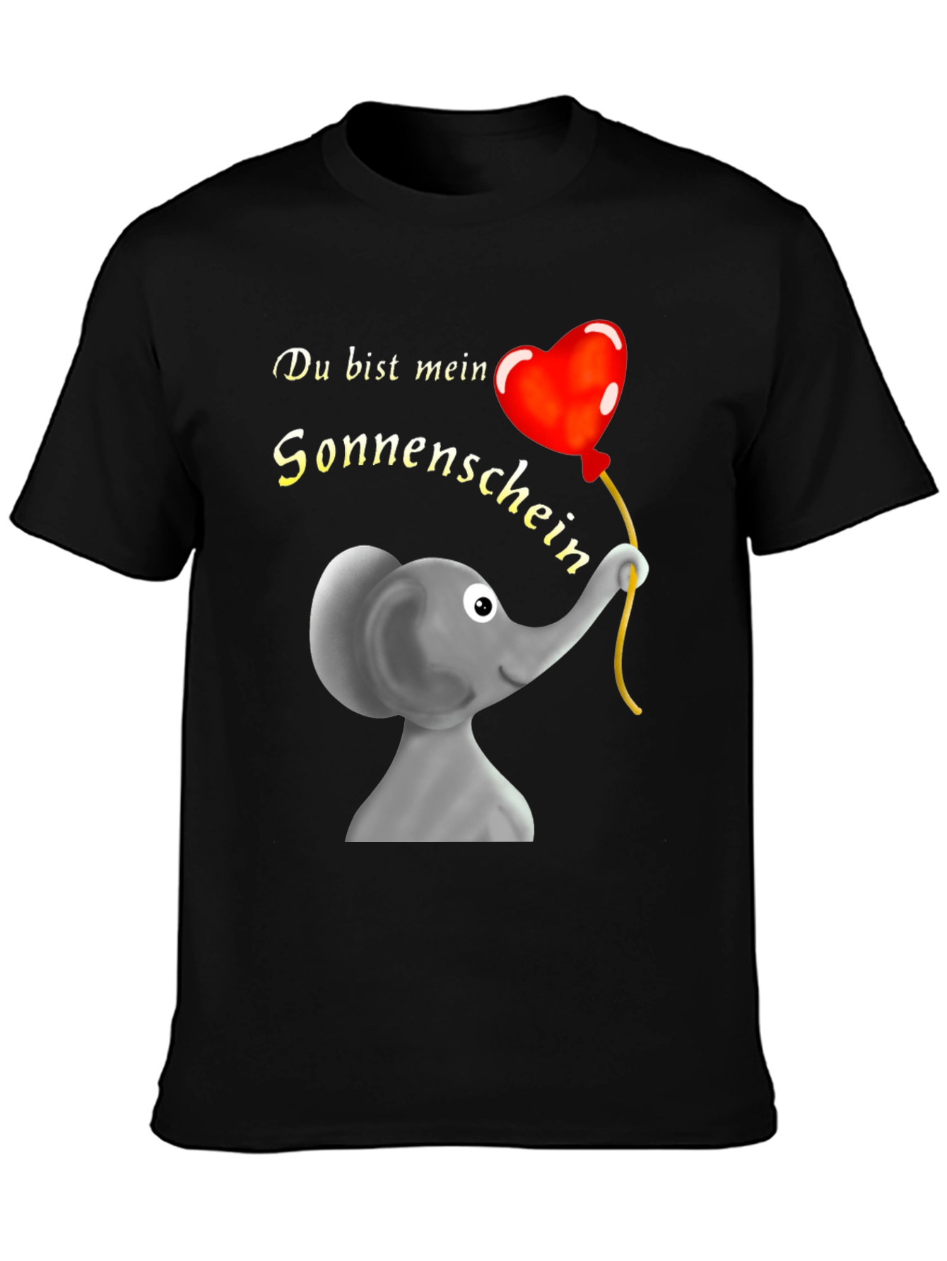 Elephant & Heart Balloon Graphic T-Shirt