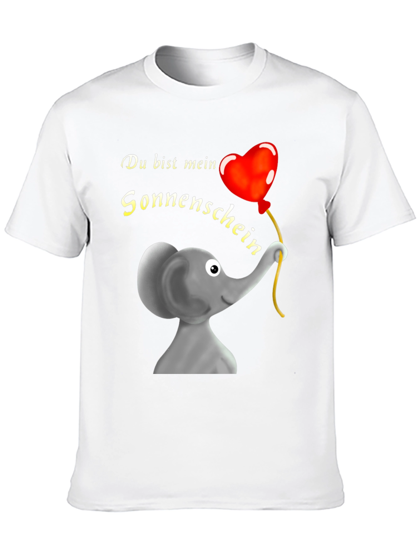 Elephant & Heart Balloon Graphic T-Shirt