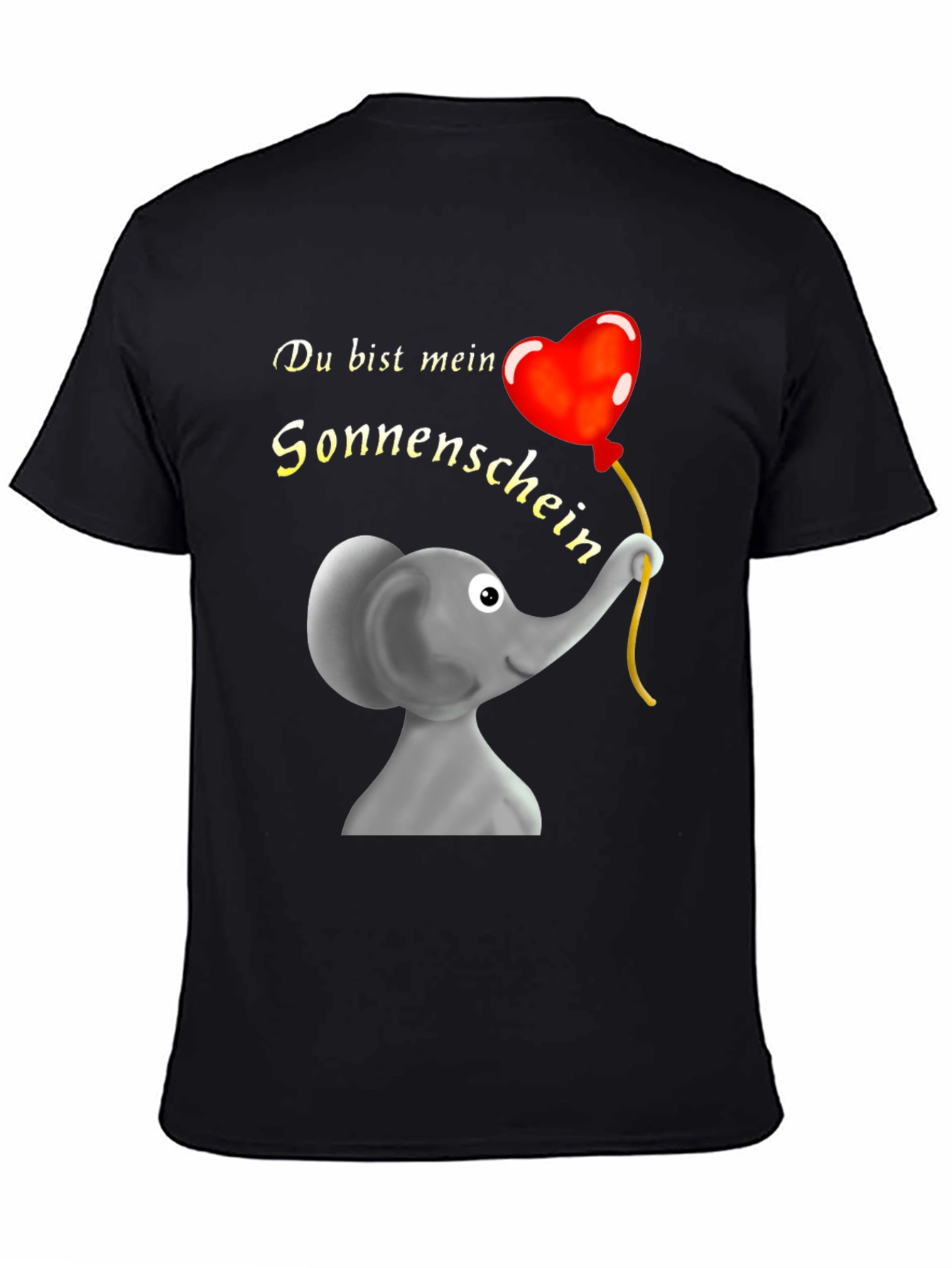 Elephant & Heart Balloon Graphic T-Shirt