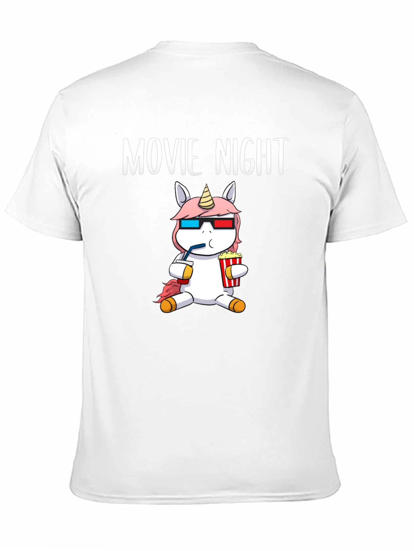 Movie Night Unicorn T-Shirt