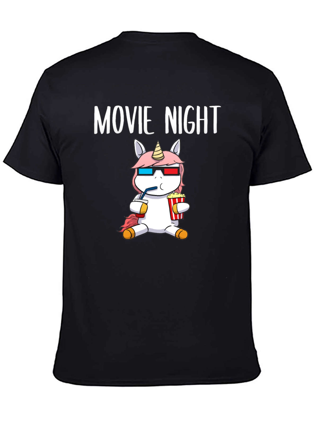 Movie Night Unicorn T-Shirt