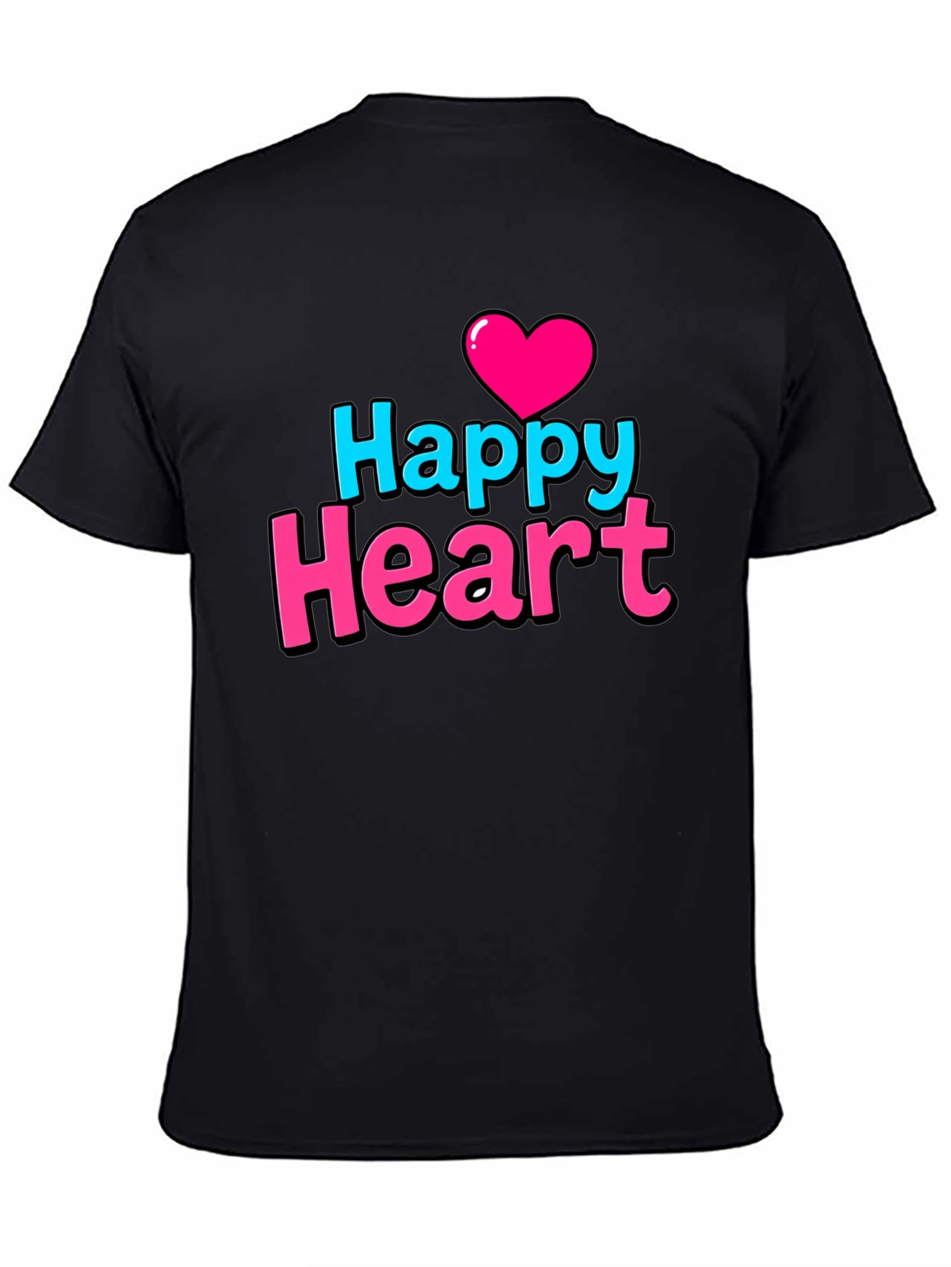 Happy Heart Graphic Print T-Shirt