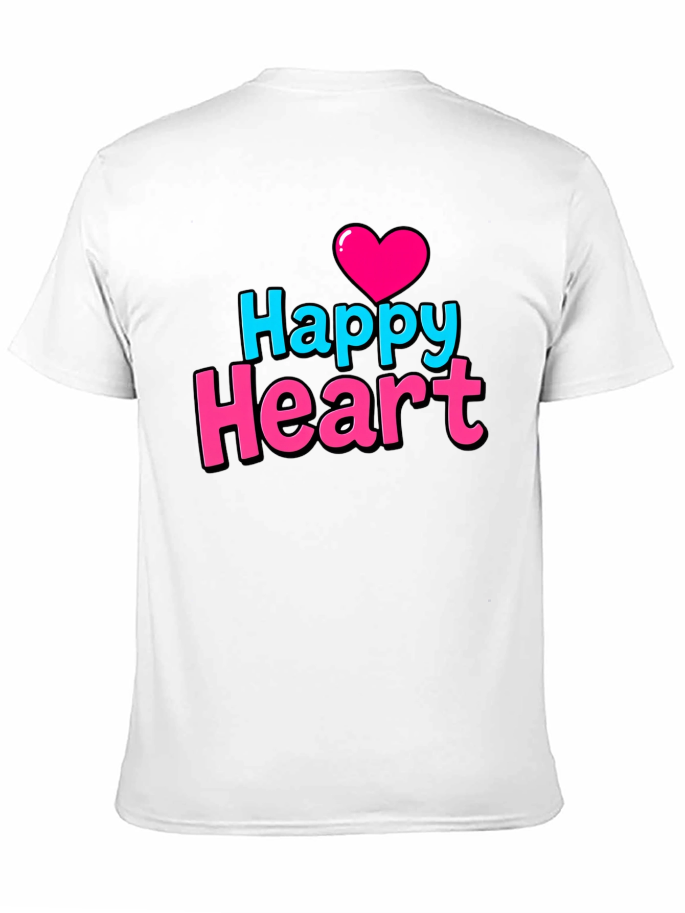 Happy Heart Graphic Print T-Shirt