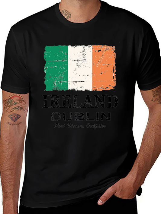 Ireland Dublin Graphic T-Shirt - Port Si versa Outfitter Black Tee