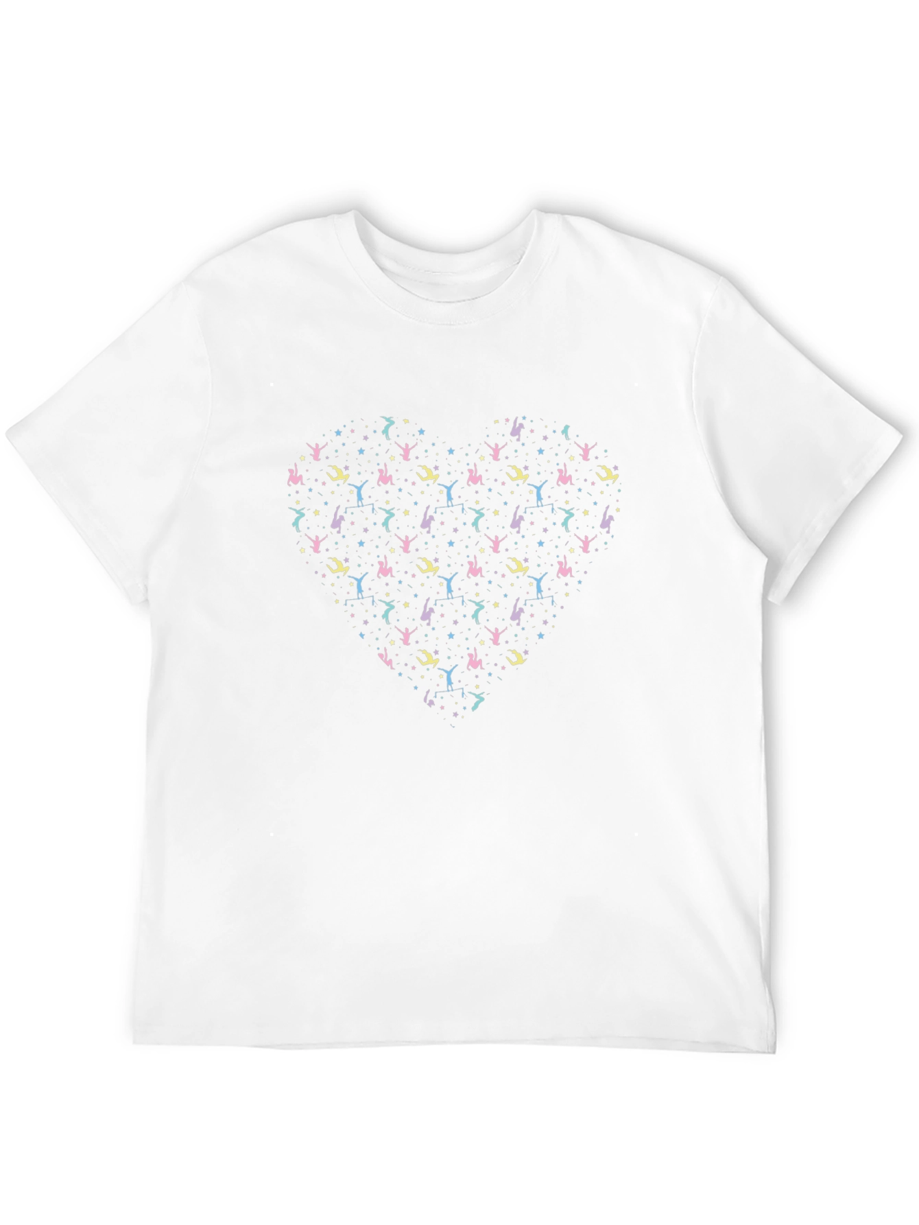 Heart Gymnastics T-Shirt - Unique Athlete Gift