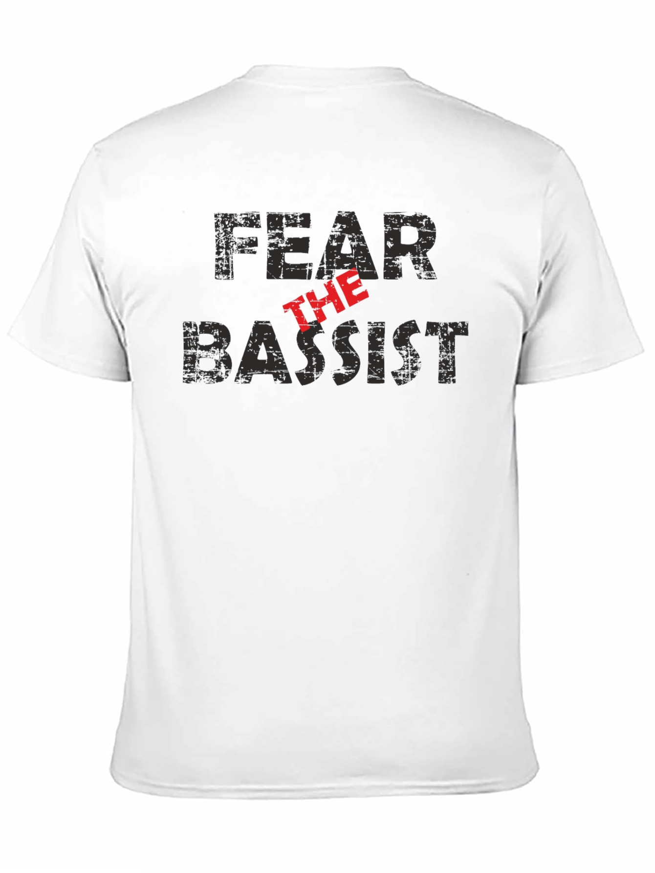Fear the Bassist Black Graphic T-Shirt