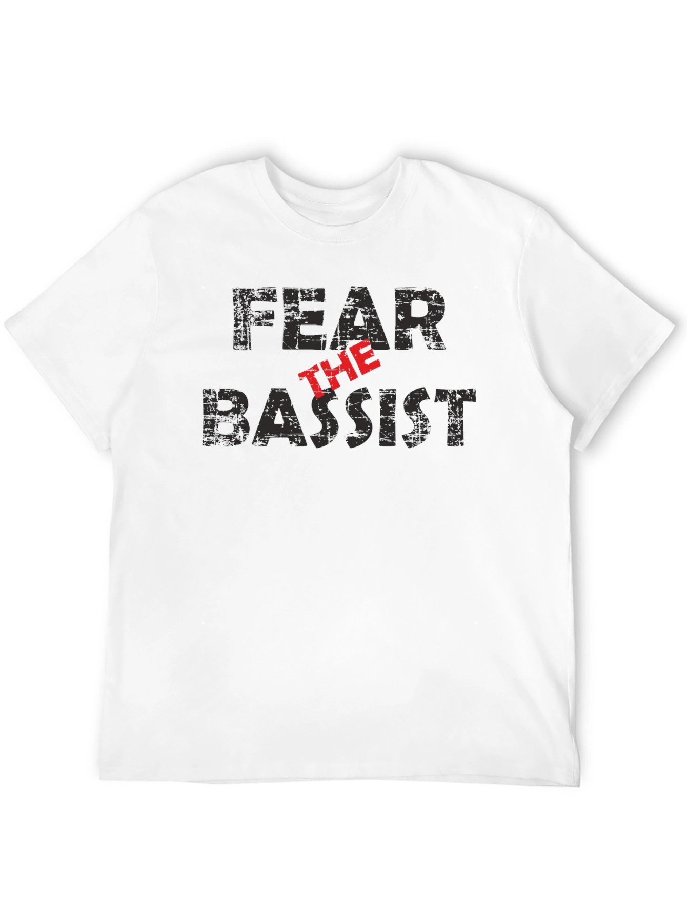 Fear the Bassist Black Graphic T-Shirt