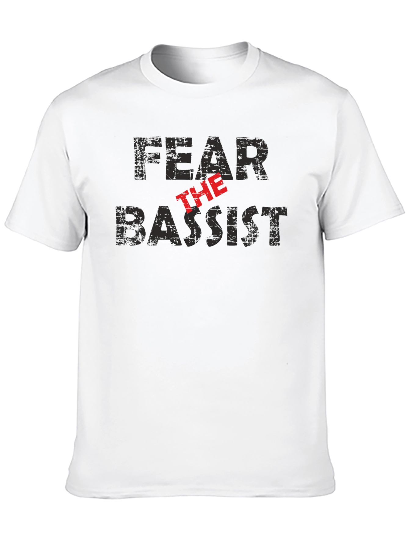 Fear the Bassist Black Graphic T-Shirt