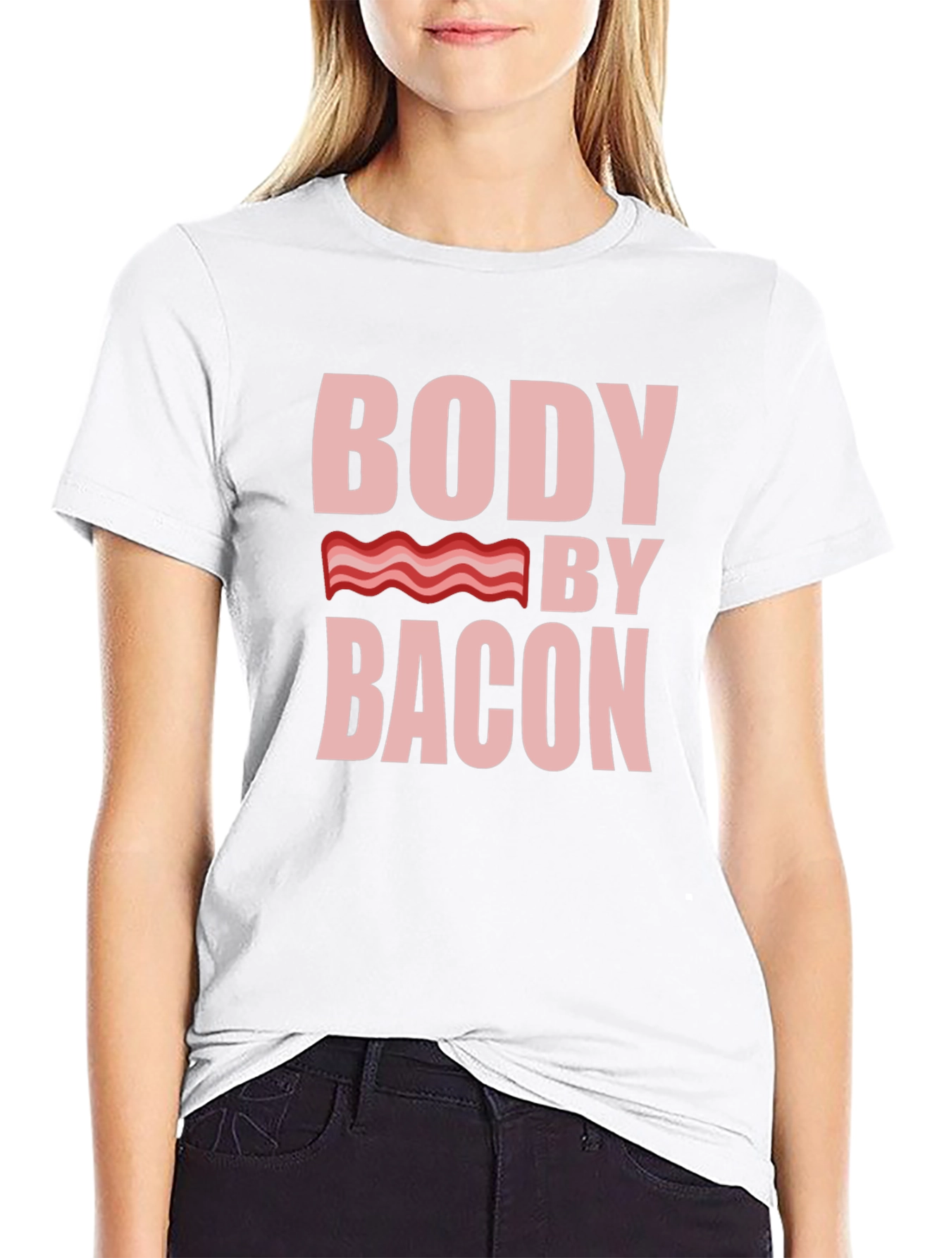 Body By Bacon T-Shirt - Novelty Foodie Tee