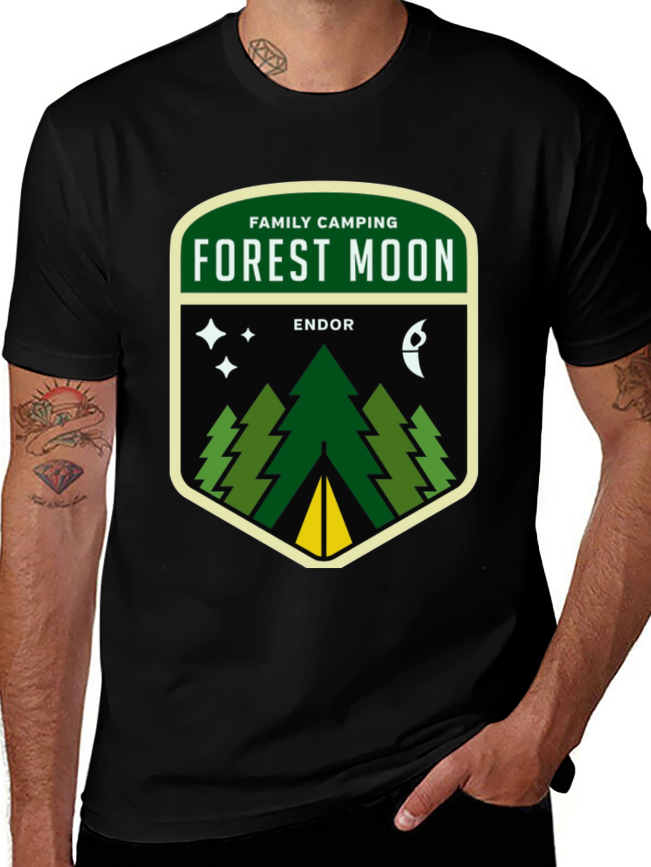 Endor Forest Moon Camping T-Shirt