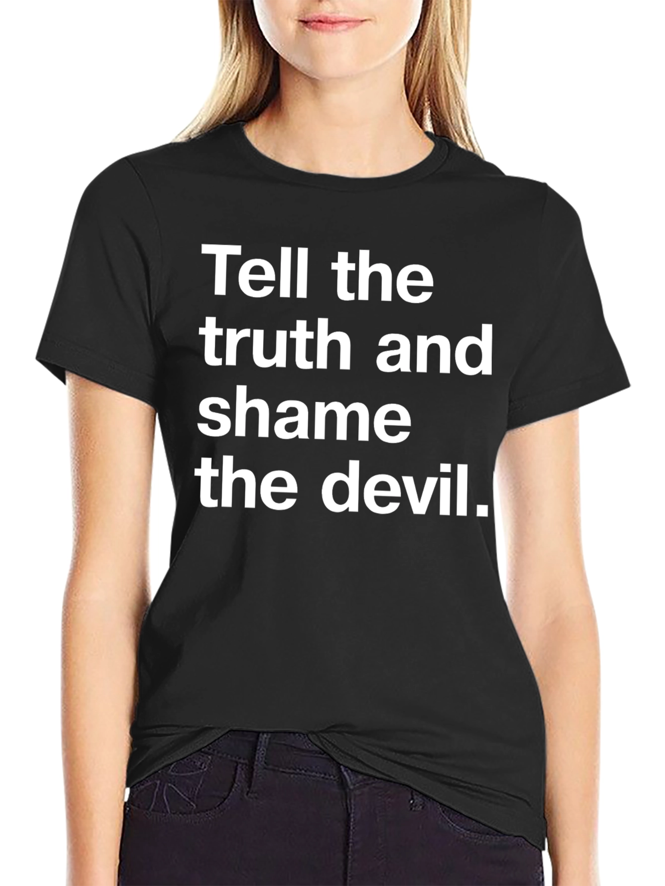 Truth and Shame Black Graphic Tee