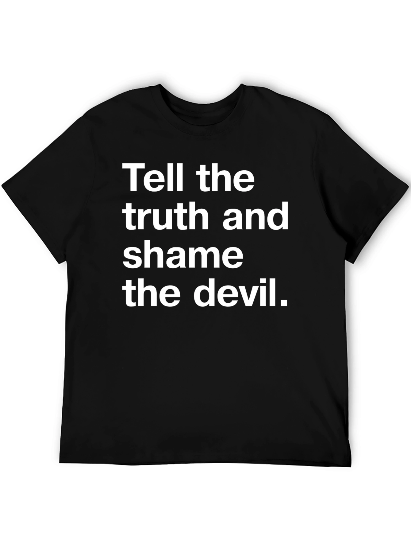 Truth and Shame Black Graphic Tee