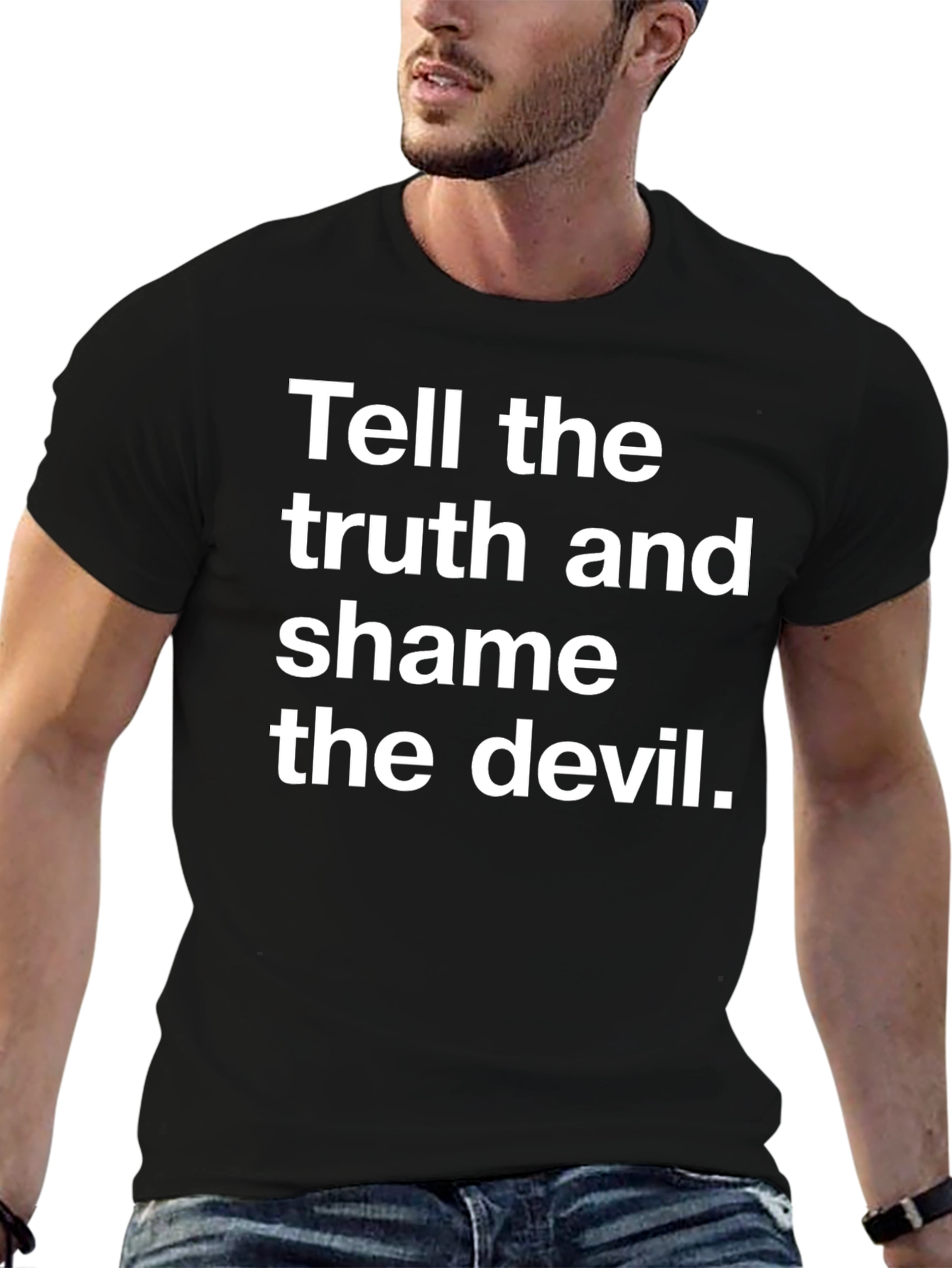 Truth and Shame Black Graphic Tee