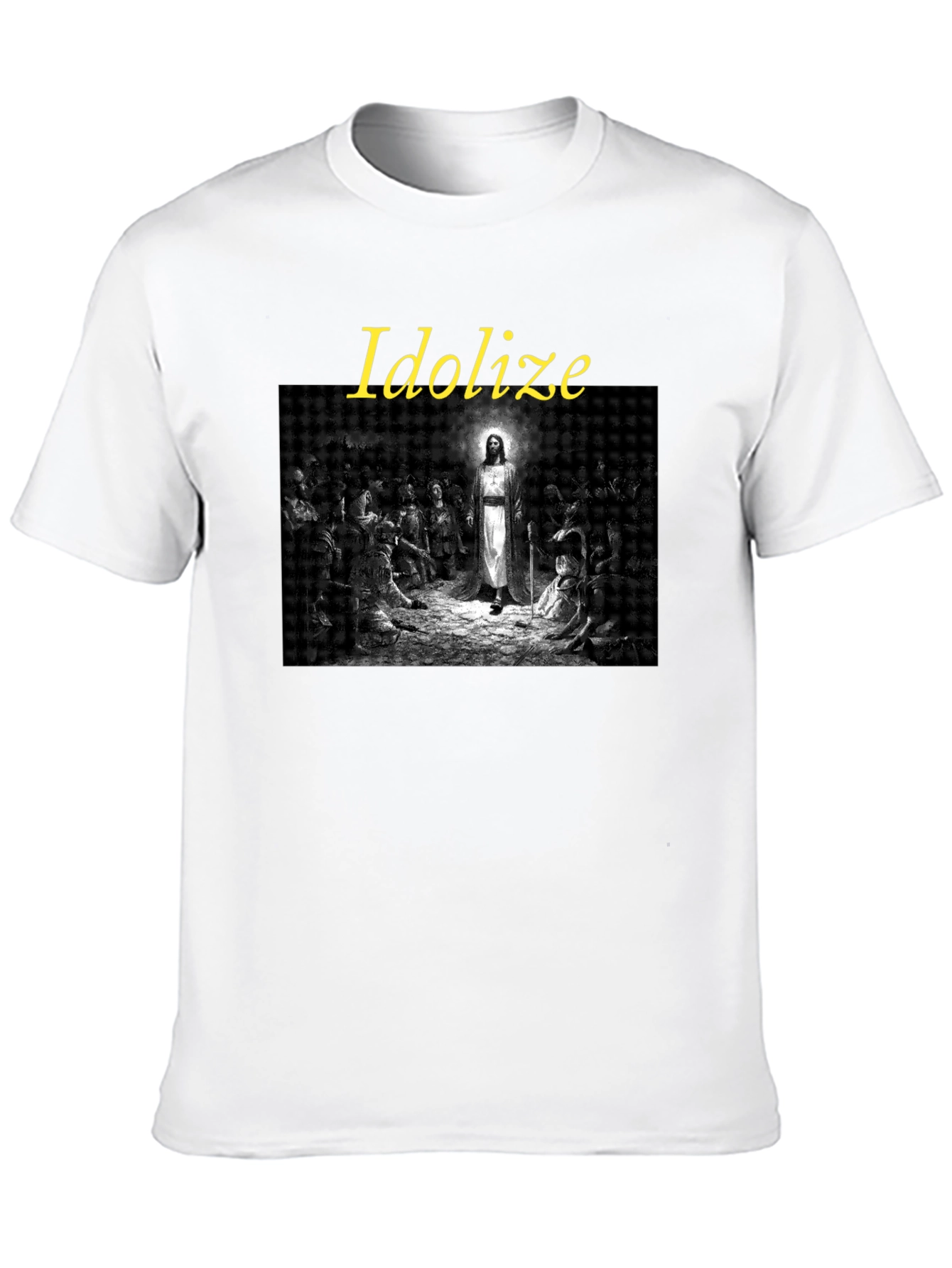 Idolize Jesus Graphic Tee - Stylish Black T-Shirt