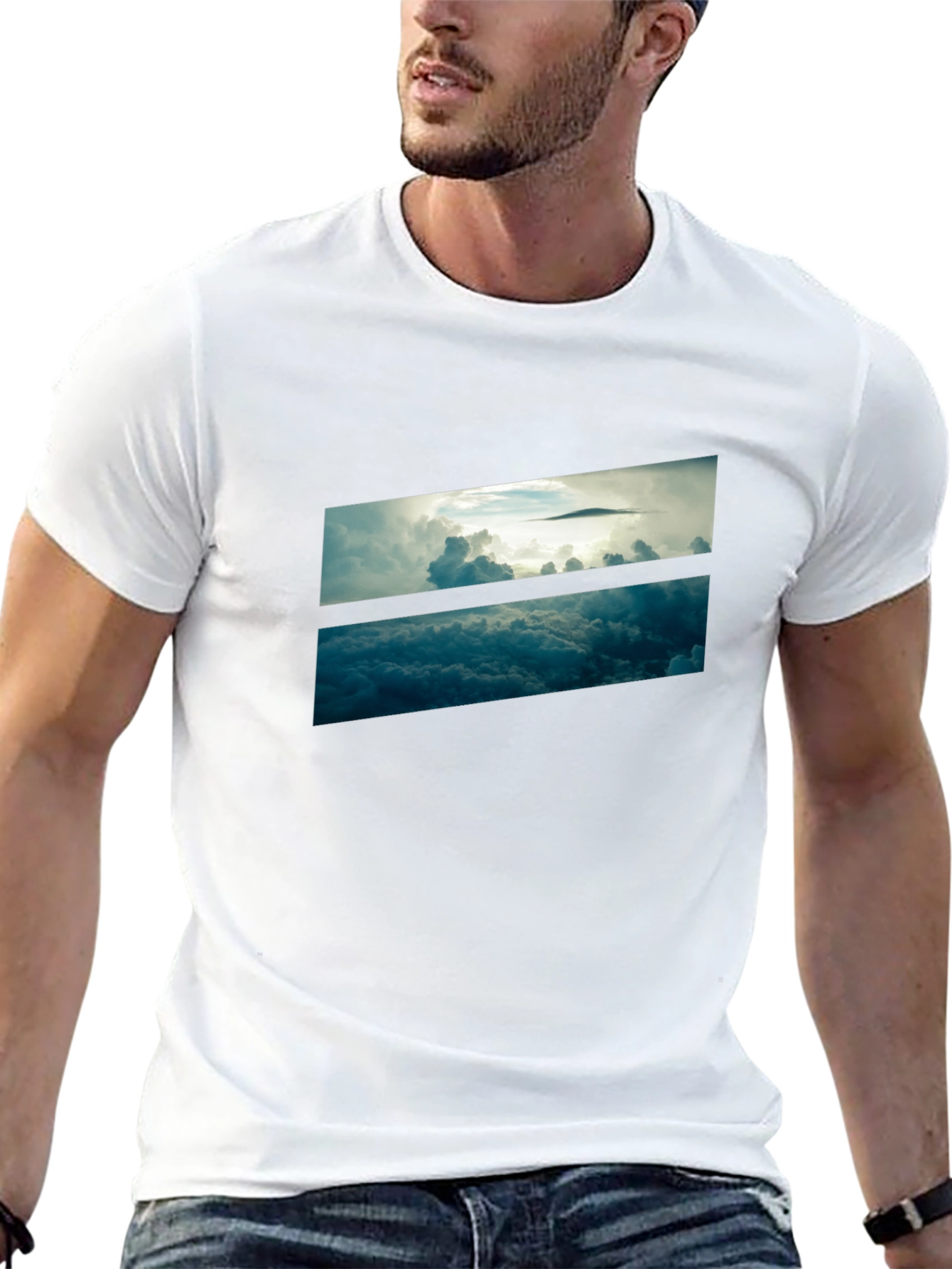 Skyline Graphic Black T-Shirt