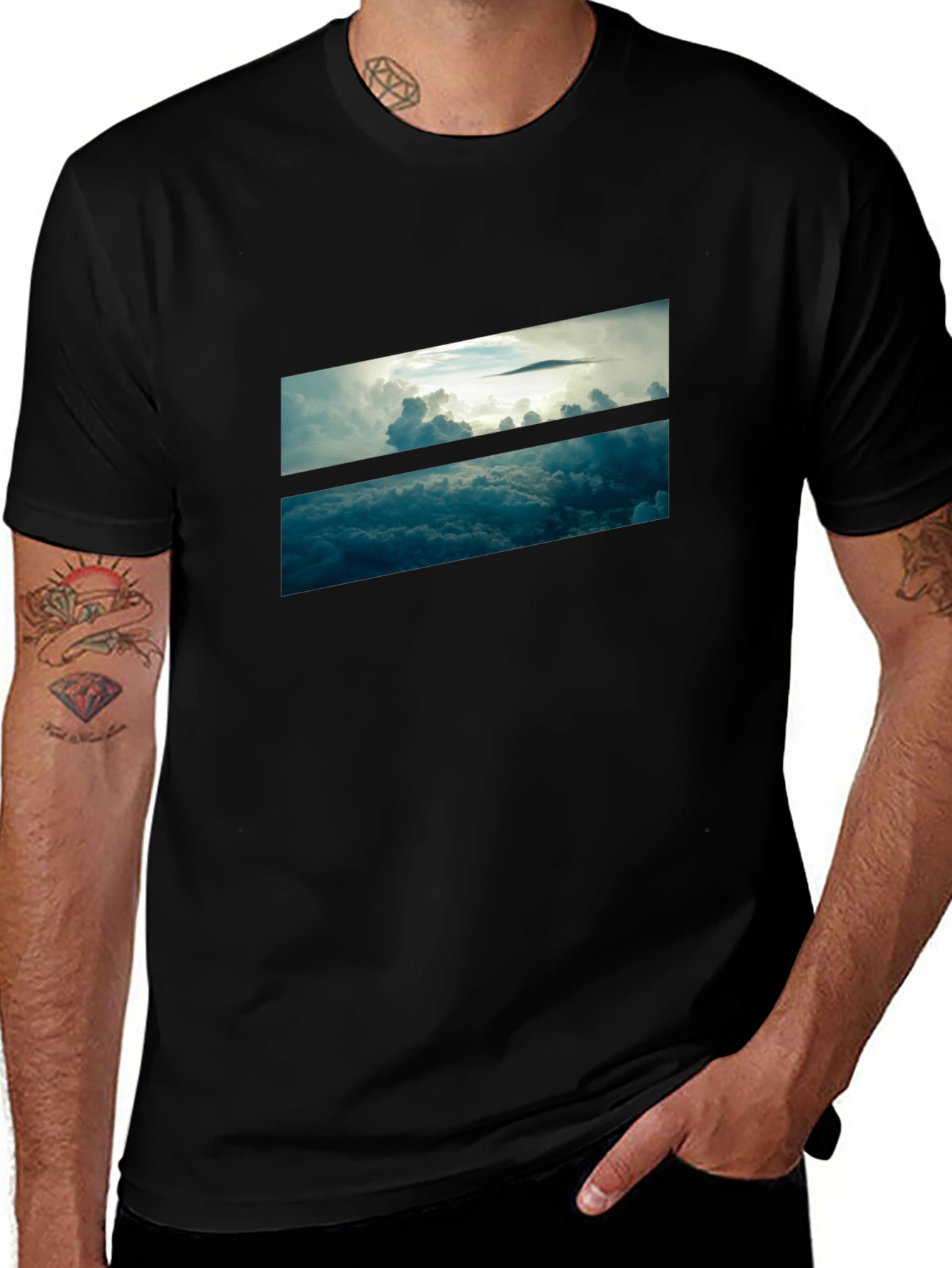 Skyline Graphic Black T-Shirt