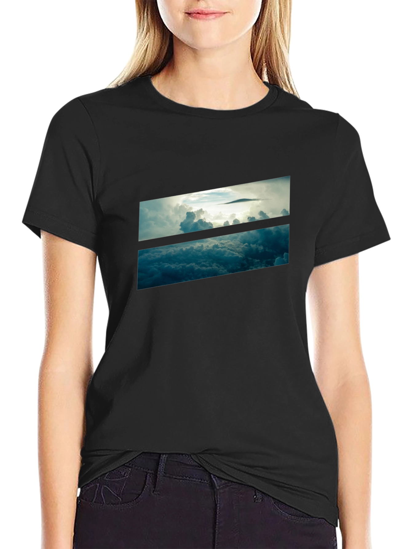 Skyline Graphic Black T-Shirt