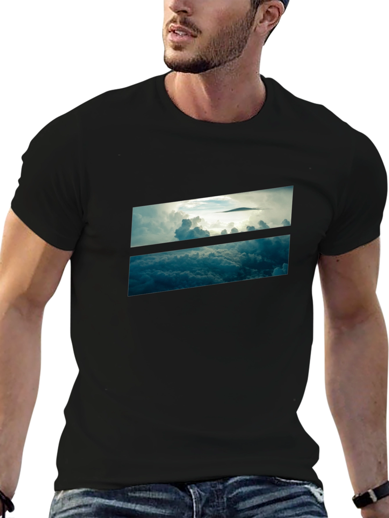 Skyline Graphic Black T-Shirt