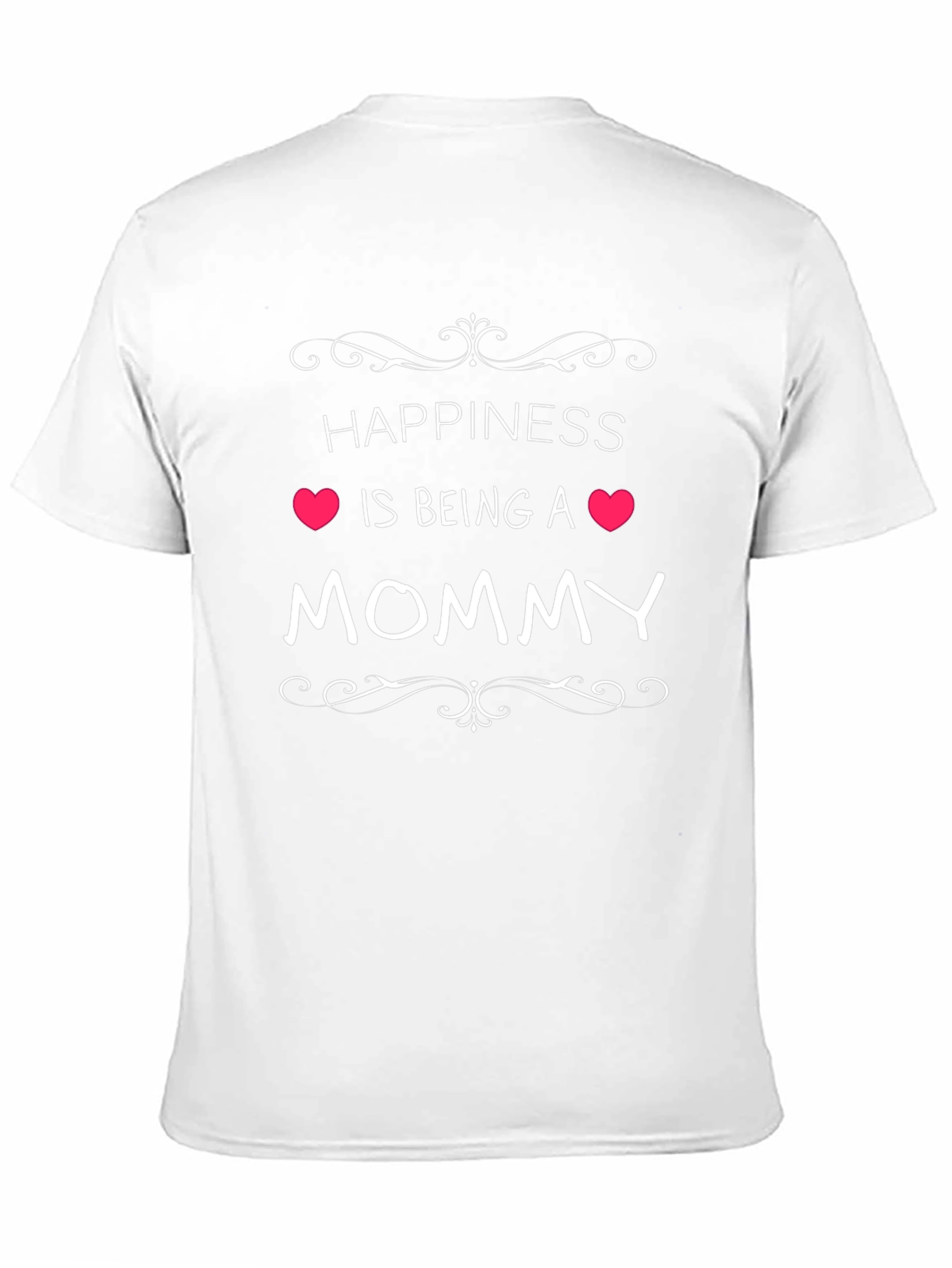 Happiness is Being a Mommy Black T-Shirt