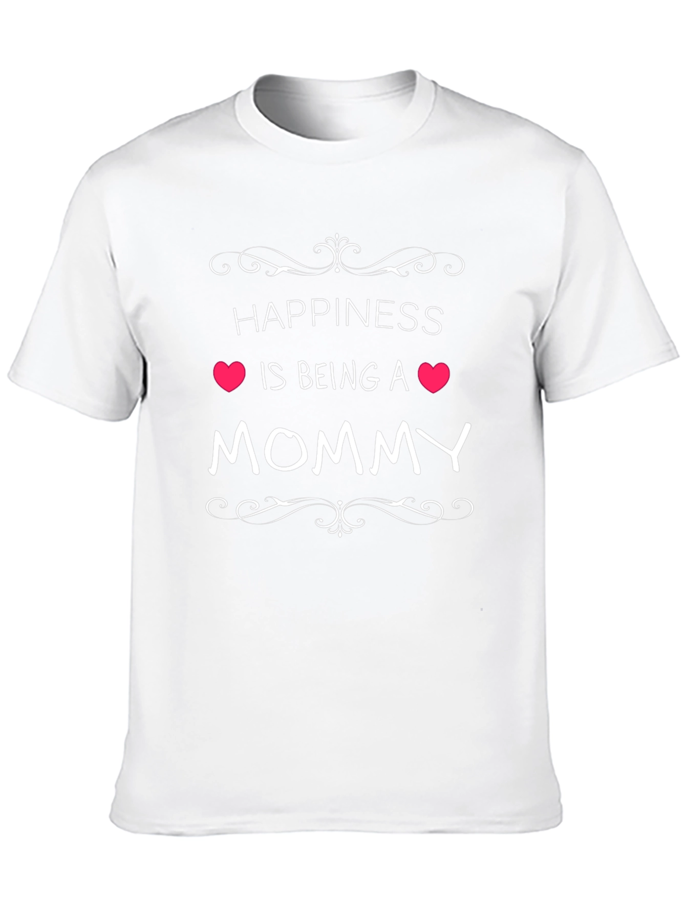 Happiness is Being a Mommy Black T-Shirt