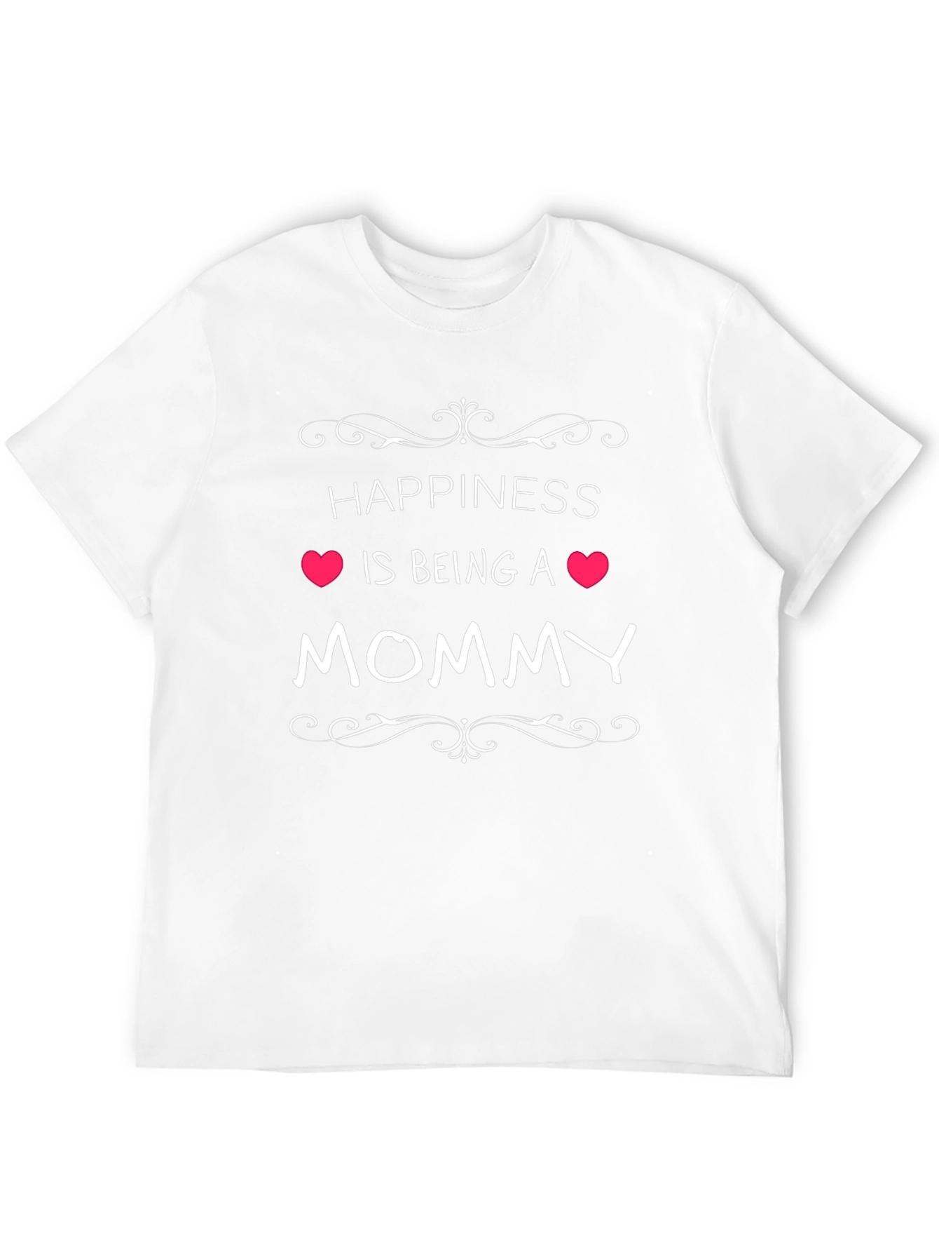 Happiness is Being a Mommy Black T-Shirt