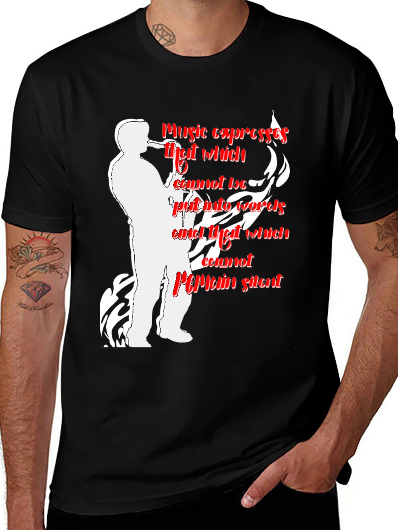 Music Expresses T-Shirt - Saxophone Player