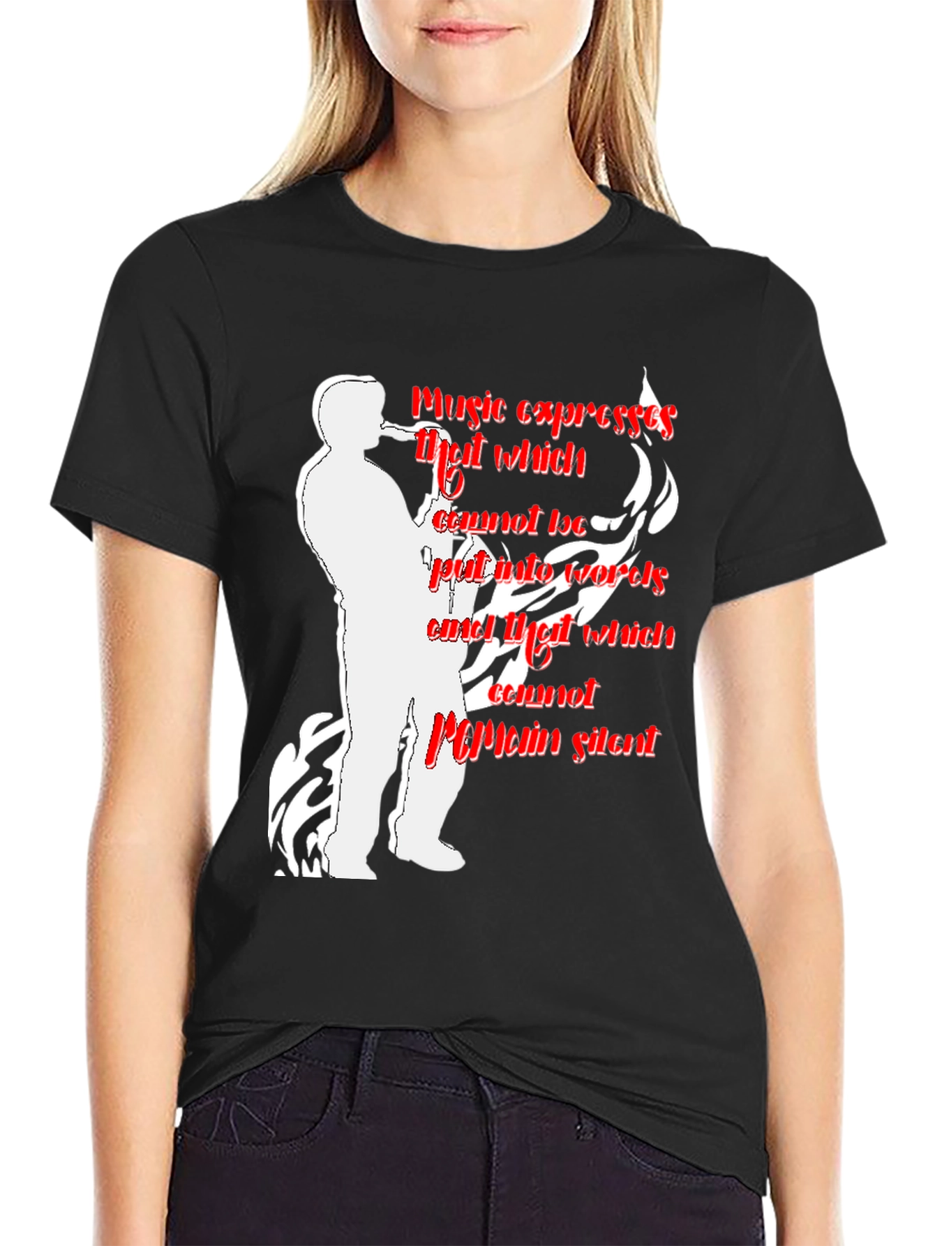 Music Expresses T-Shirt - Saxophone Player