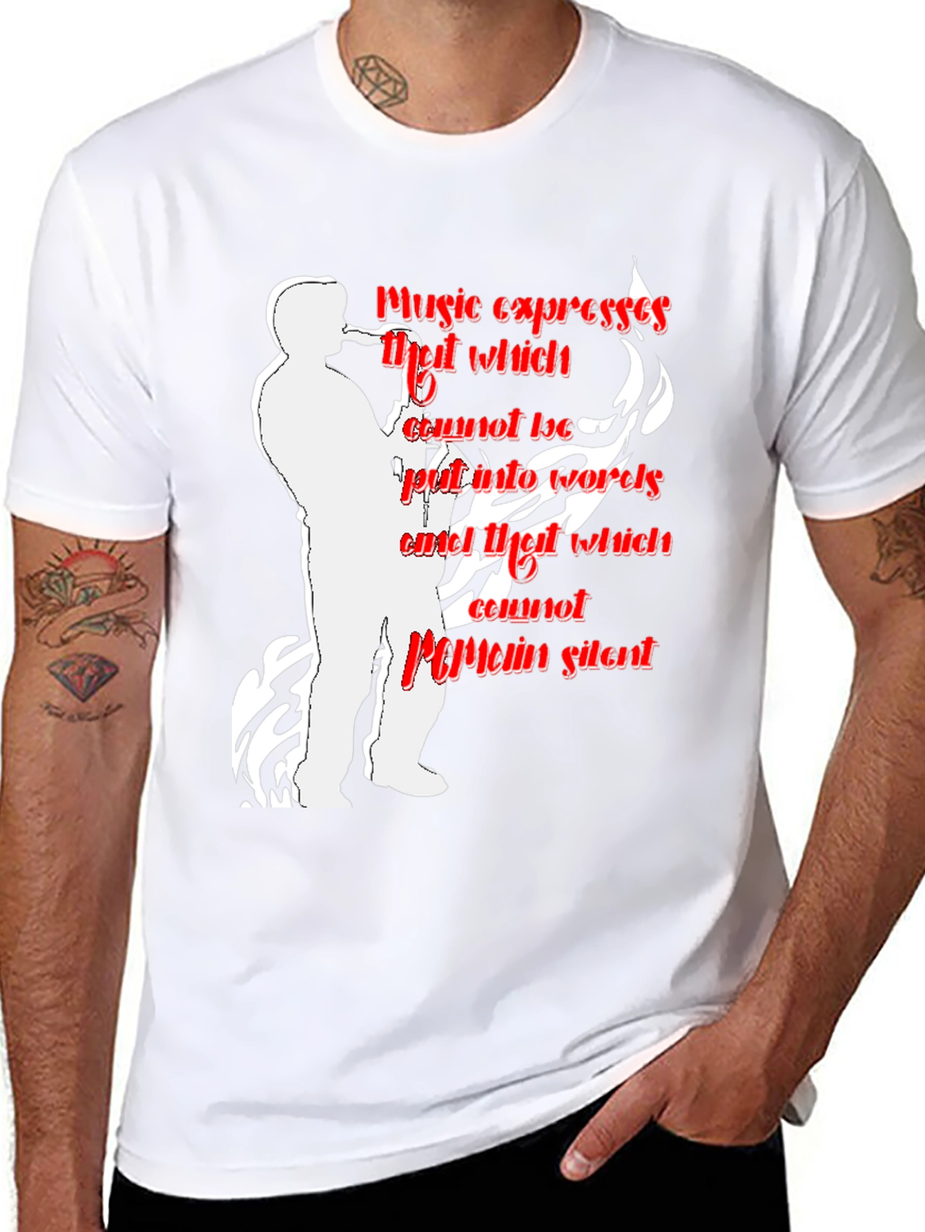 Music Expresses T-Shirt - Saxophone Player