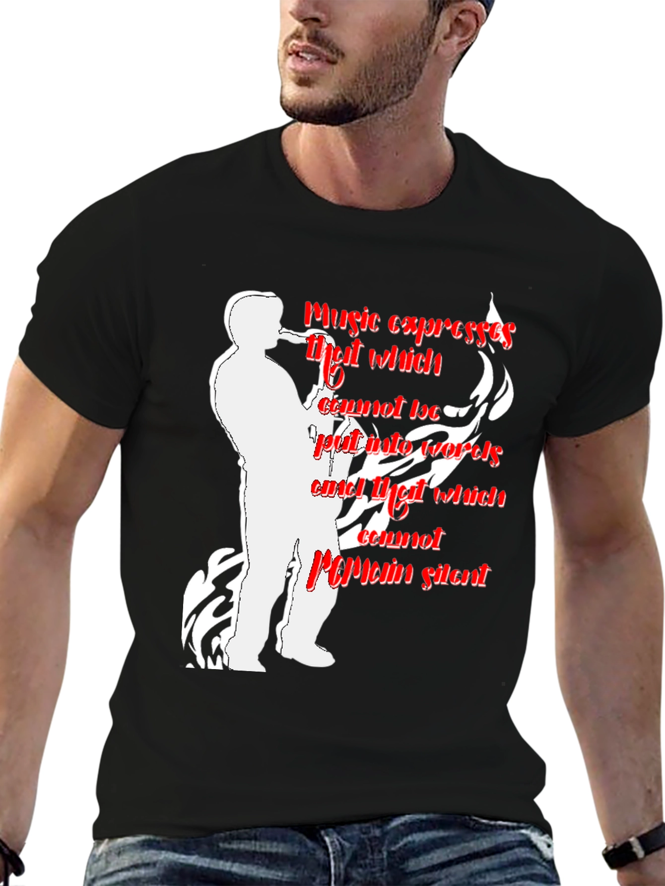 Music Expresses T-Shirt - Saxophone Player