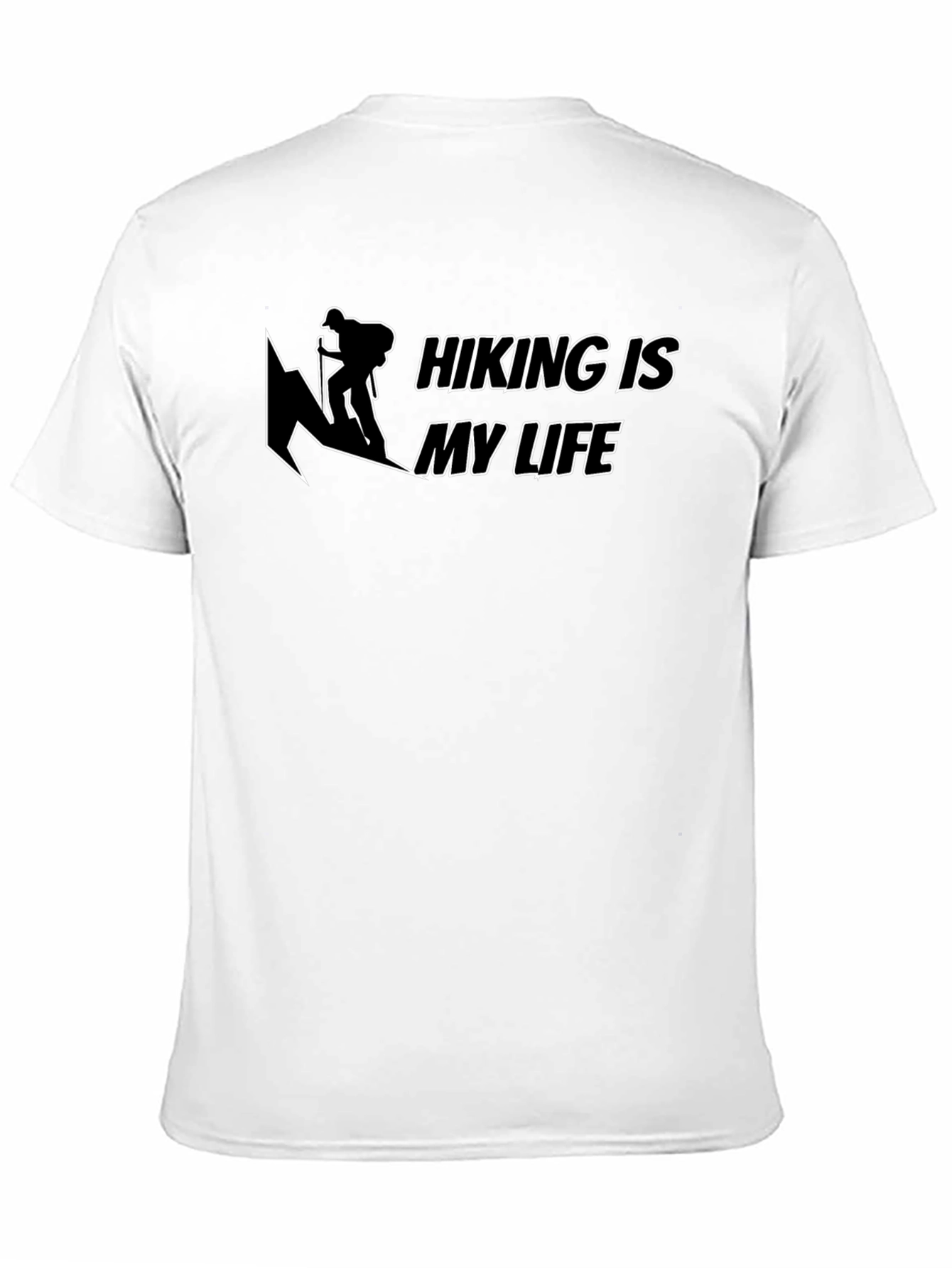 Hiking is My Life - Black Graphic T-Shirt
